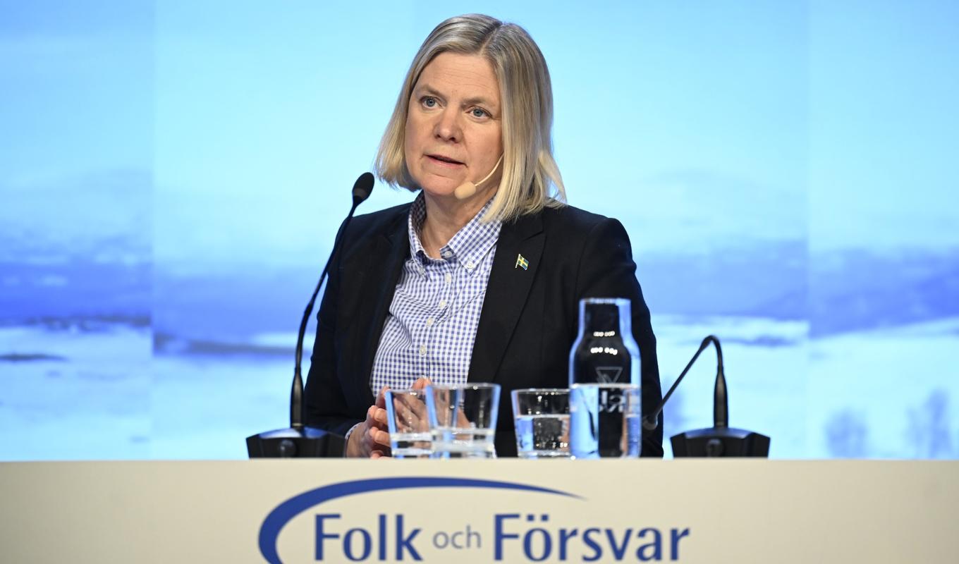 Socialdemokraternas partiledare Magdalena Andersson. Arkivbild. Foto: Pontus Lundahl/TT