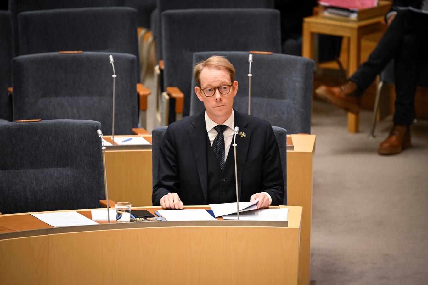 Utrikesminister Tobias Billström (M) har inte hört av sig till dödsdömde Ahmadreza Djalalis fru sedan hon tog kontakt med UD i oktober. Arkivbild. Foto: Jessica Gow/TT