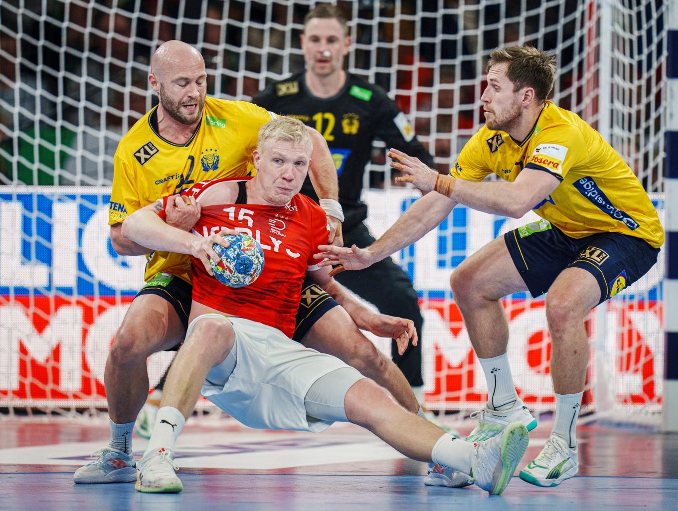 Sverige förlorade matchen med uddamålet, efter att Sverige fått ett mål bortdömt. Foto: Liselotte Sabroe/Scanpix/TT