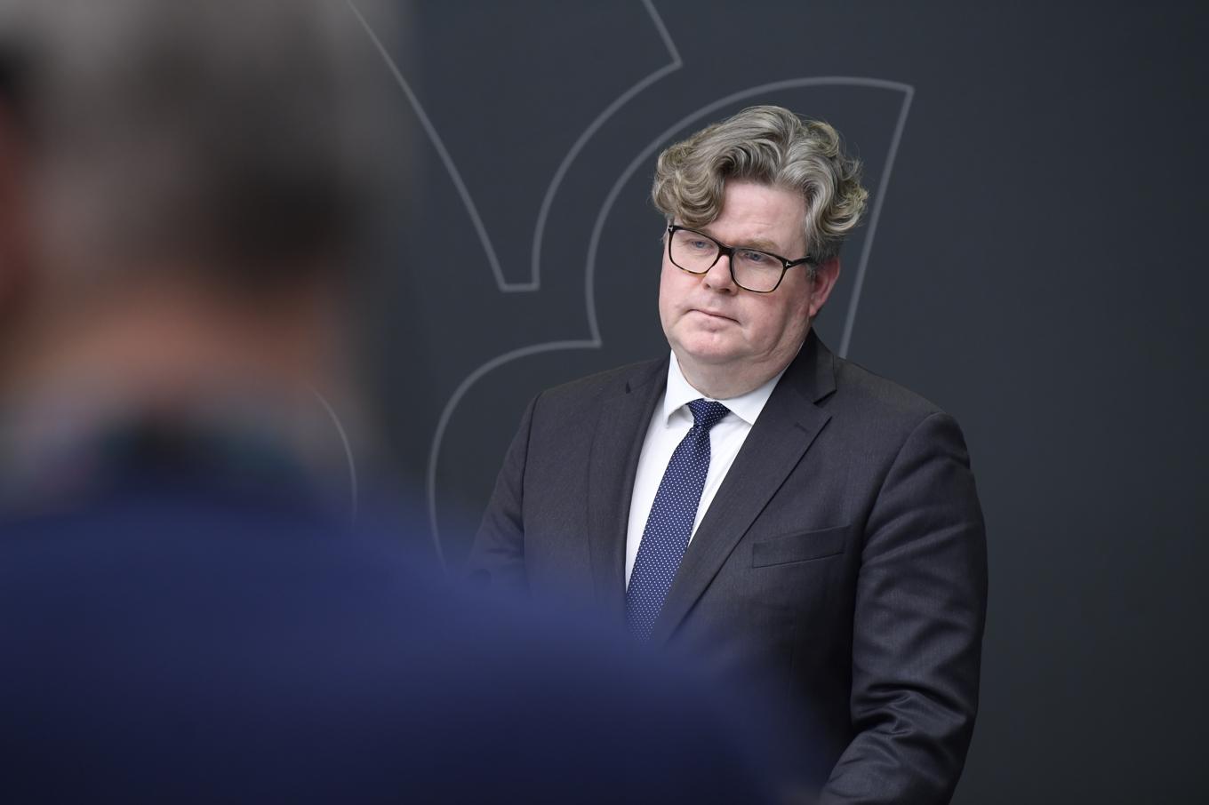 Justitieminister Gunnar Strömmer anmäls till riksdagens konstitutionsutskott av Miljöpartiet. Arkivbild. Foto: Samuel Steén/TT