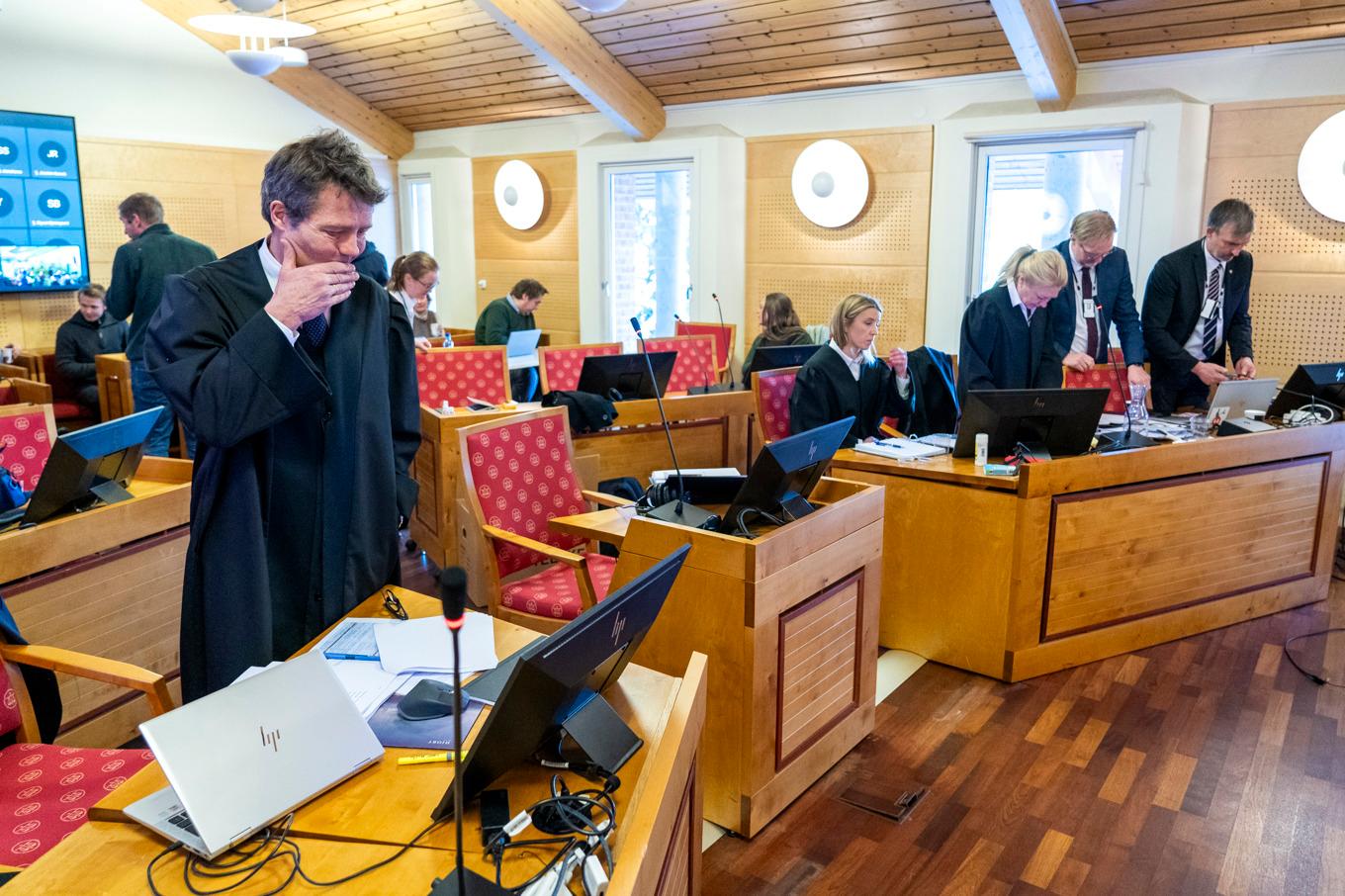 Rättegångslokalen i Buskeruds tingsrätt i Hokkksund i Norge. Arkivbild. Foto: Gorm Kallestad/NTB/TT