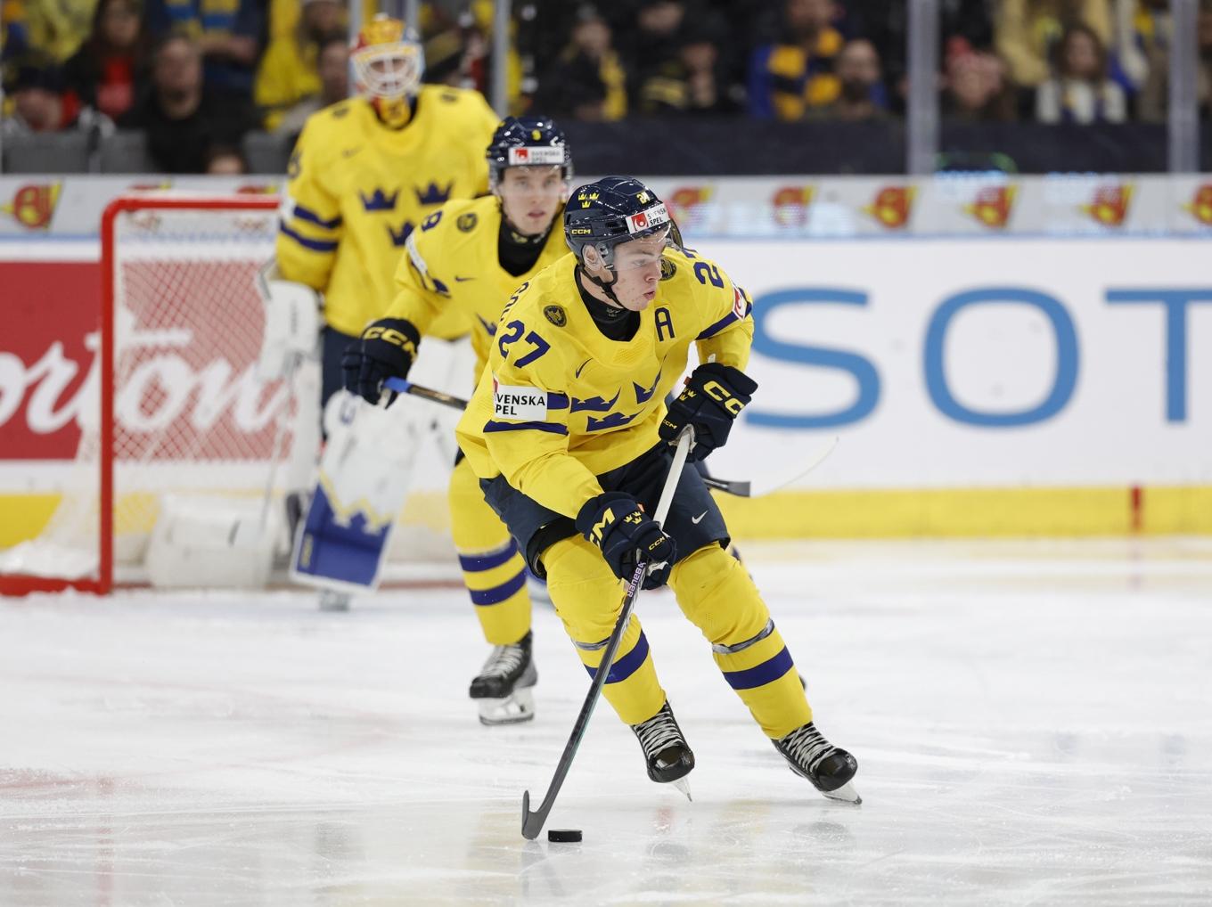 Oskar Pettersson var en del av det svenska JVM-lag som vann silver tidigare i år. Arkivbild. Foto: Adam Ihse/TT