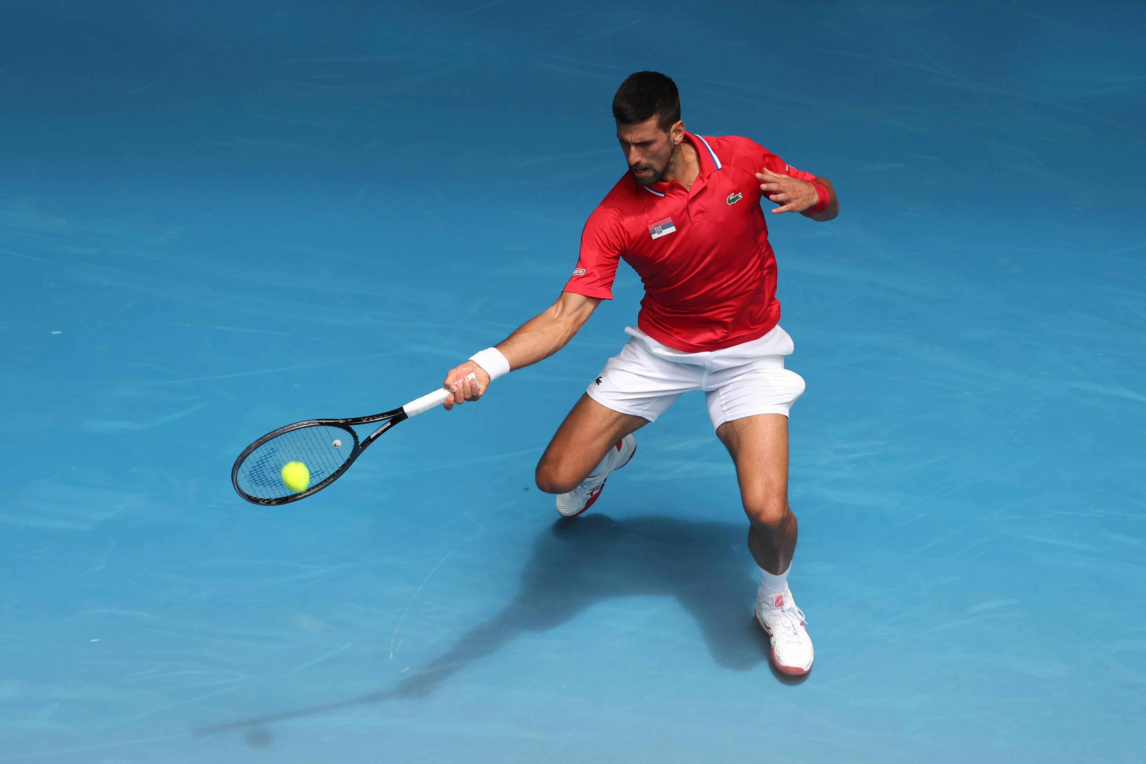 Novak Djokovic jagar sin 25:e Grand Slam-titel. Rafael Nadals comeback i Australian Open blev inställd och frågan är om någon kan stoppa serben nu. Foto: Will Russell/Getty Images