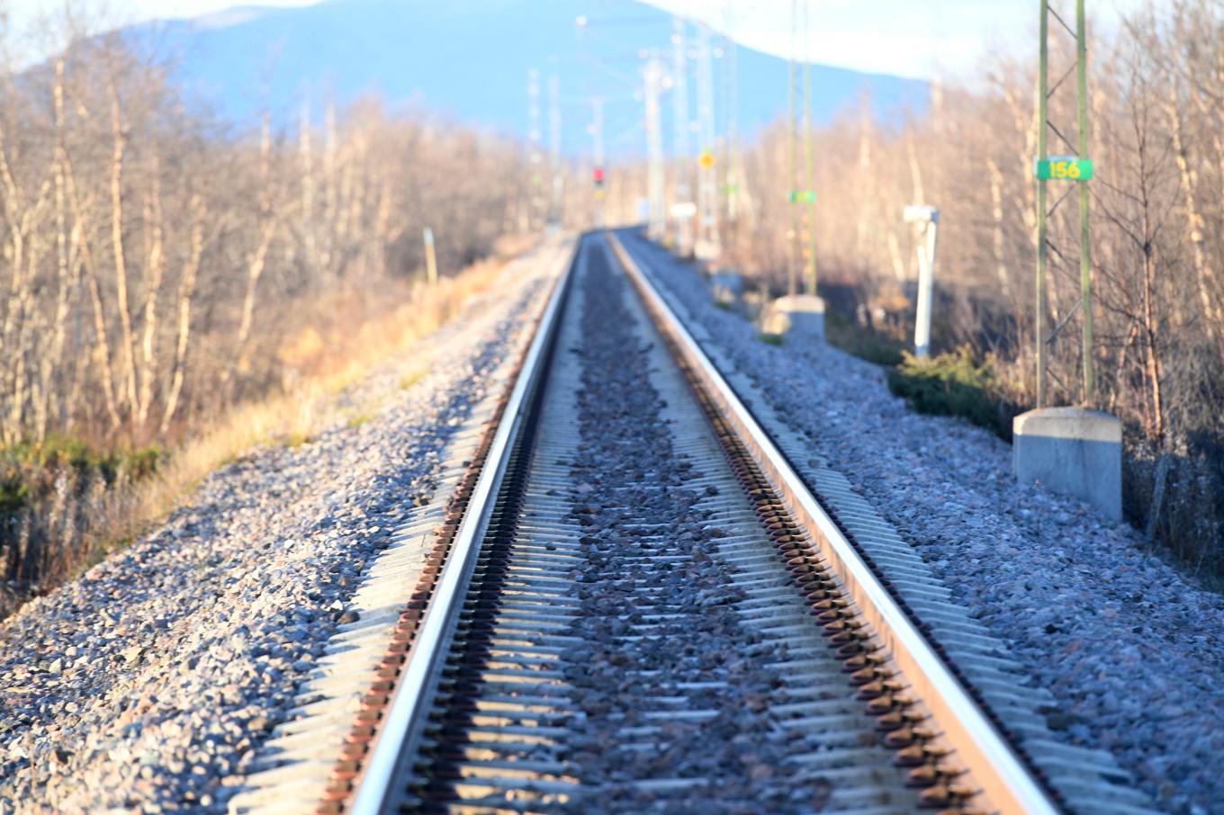 Malmbanan planeras att öppnas för trafik igen den 7 mars. Foto: Fredrik Sandberg/TT