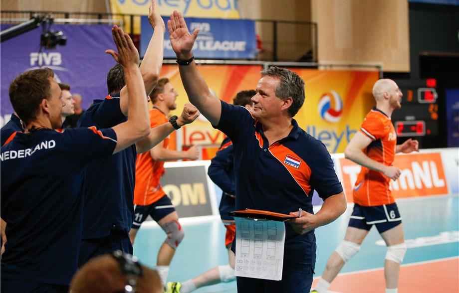 Gido Vermeulen är ny förbundskapten för Sveriges herrlandslag i volleyboll. Arkivbild. Foto: FIVB