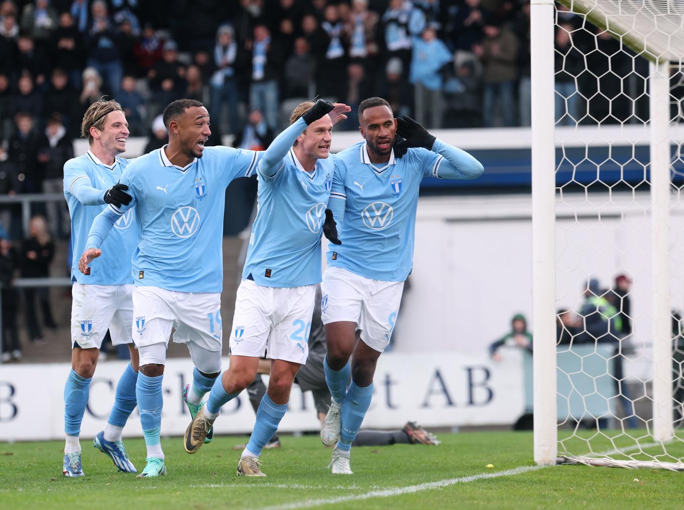 Malmö är vidare till final i svenska cupen efter 4–0 mot Halmstad. Foto: Anders Bjurö/TT