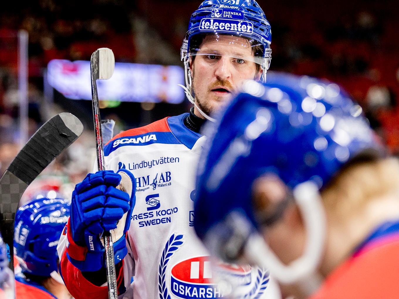 Patrik Karlkvist är en av 14 spelare som nu lämnar Oskarshamn. Arkivbild. Foto: Adam Ihse/TT