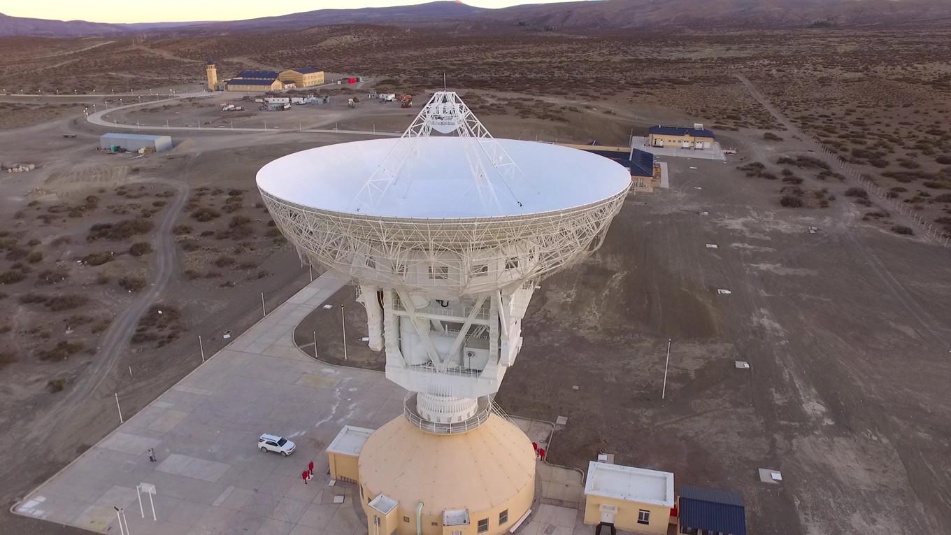 Kinas observatorium Espacio Lejano i Argentina. Enligt amerikanska experter kan det komma att användas för     militära syften. Foto: Casa Rosada (Argentina Presidency of the Nation)/CC