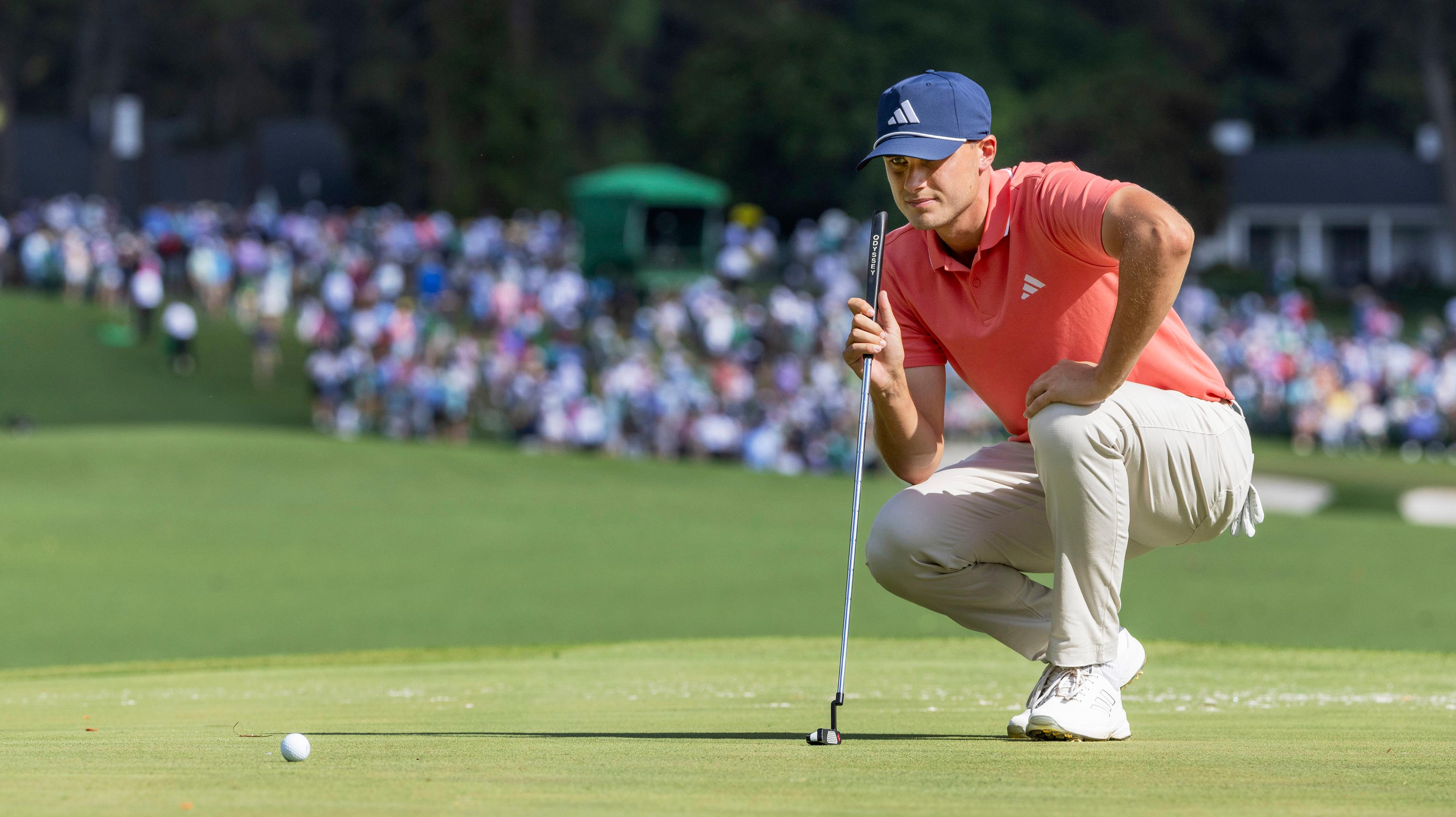 Ludvig Åberg är en av sju svenskar i PGA-mästerskapet. Arkivbild. Foto: Christer Höglund/TT