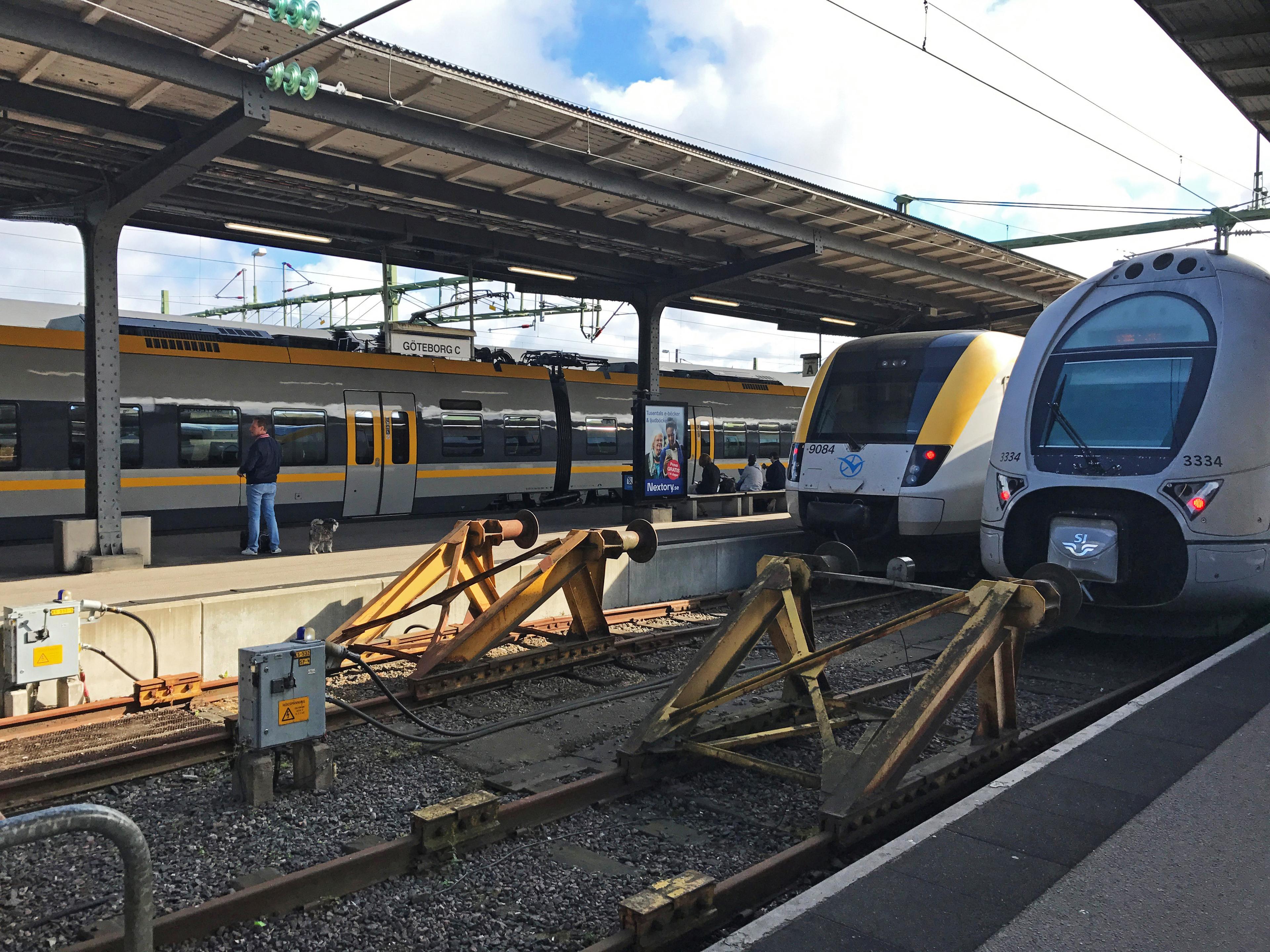 På söndagmorgonen var det störningar i tågtrafiken från Göteborg. Arkivbild Foto: Ellen Andersson/TT