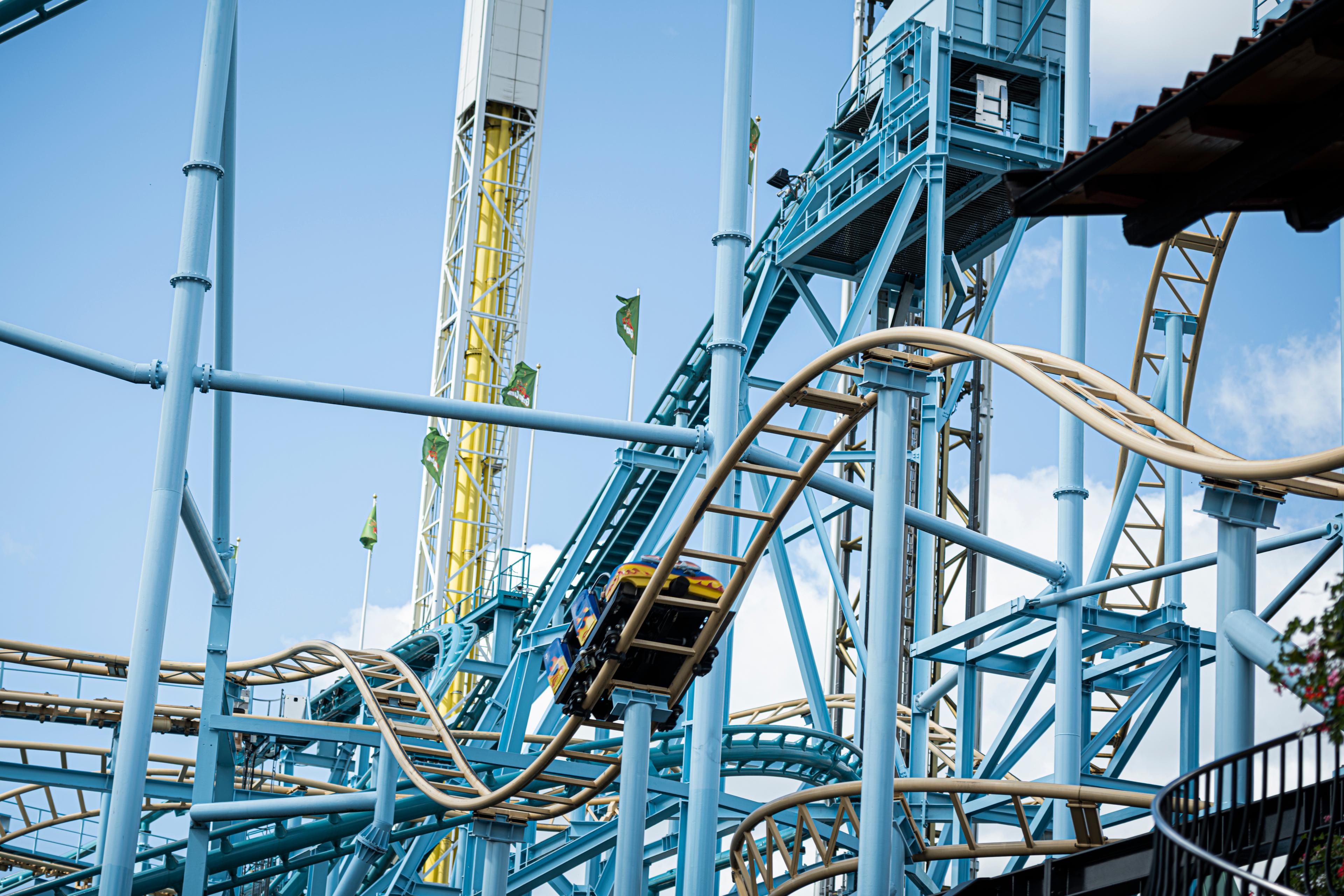 En person miste livet i bergochdalbanan Jetline på Gröna Lund sommaren 2023. Arkivbild. Foto: Tim Aro/SvD/TT