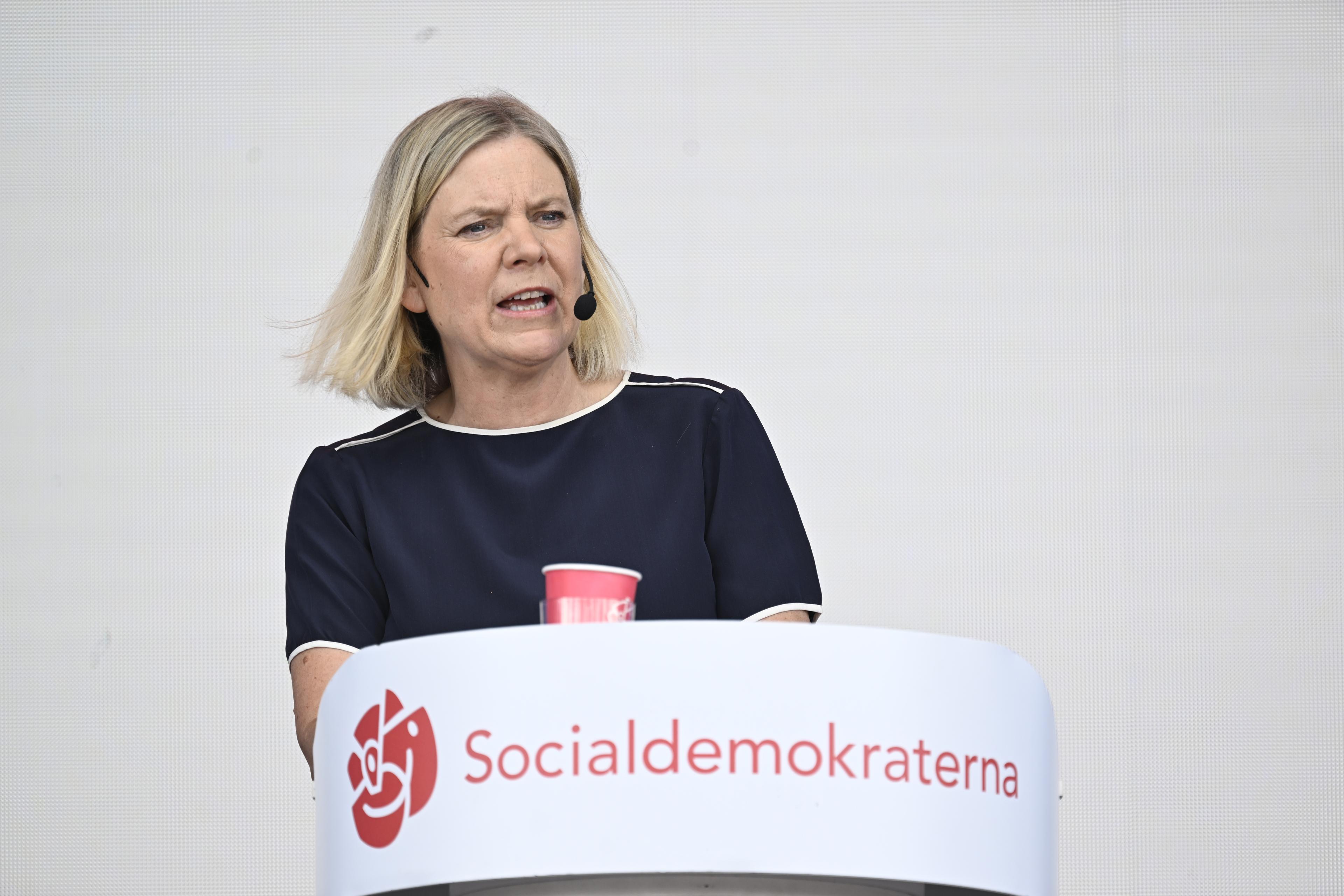 Socialdemokraternas partiledare Magdalena Andersson under Järvaveckan. Arkivbild. Foto: Pontus Lundahl/TT