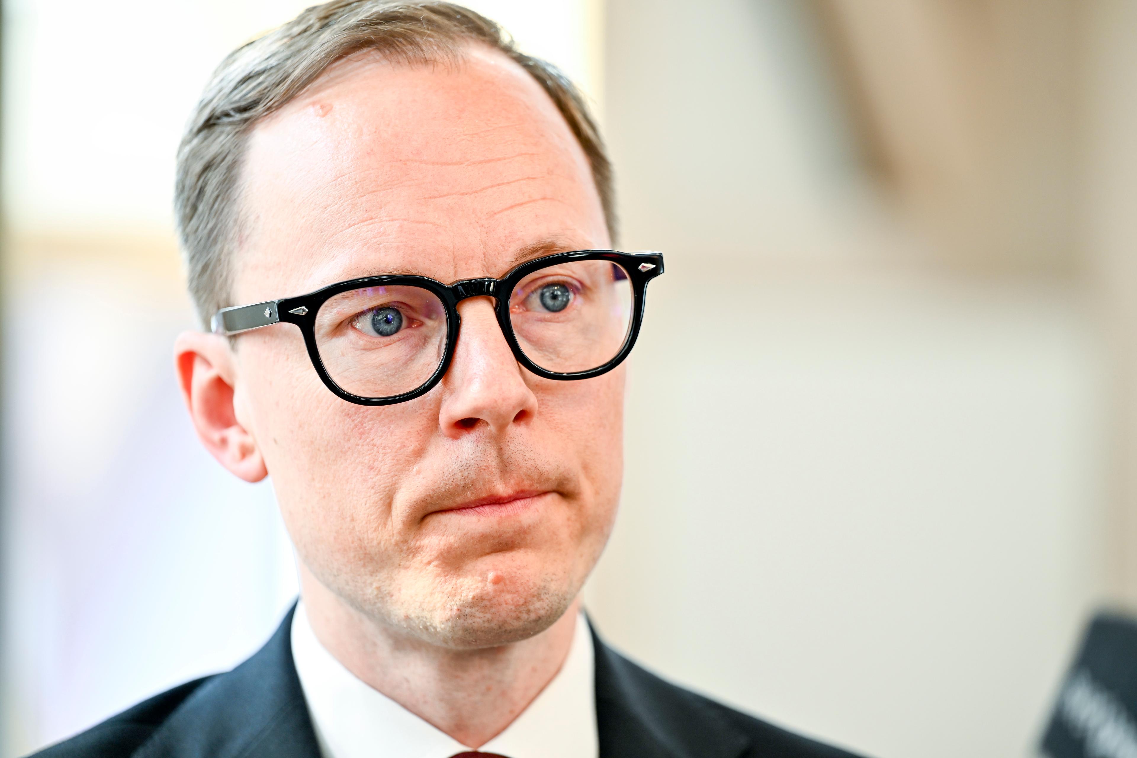 Utbildningsminister Mats Persson (L) KU-anmäls. Foto: Anders Wiklund/TT
