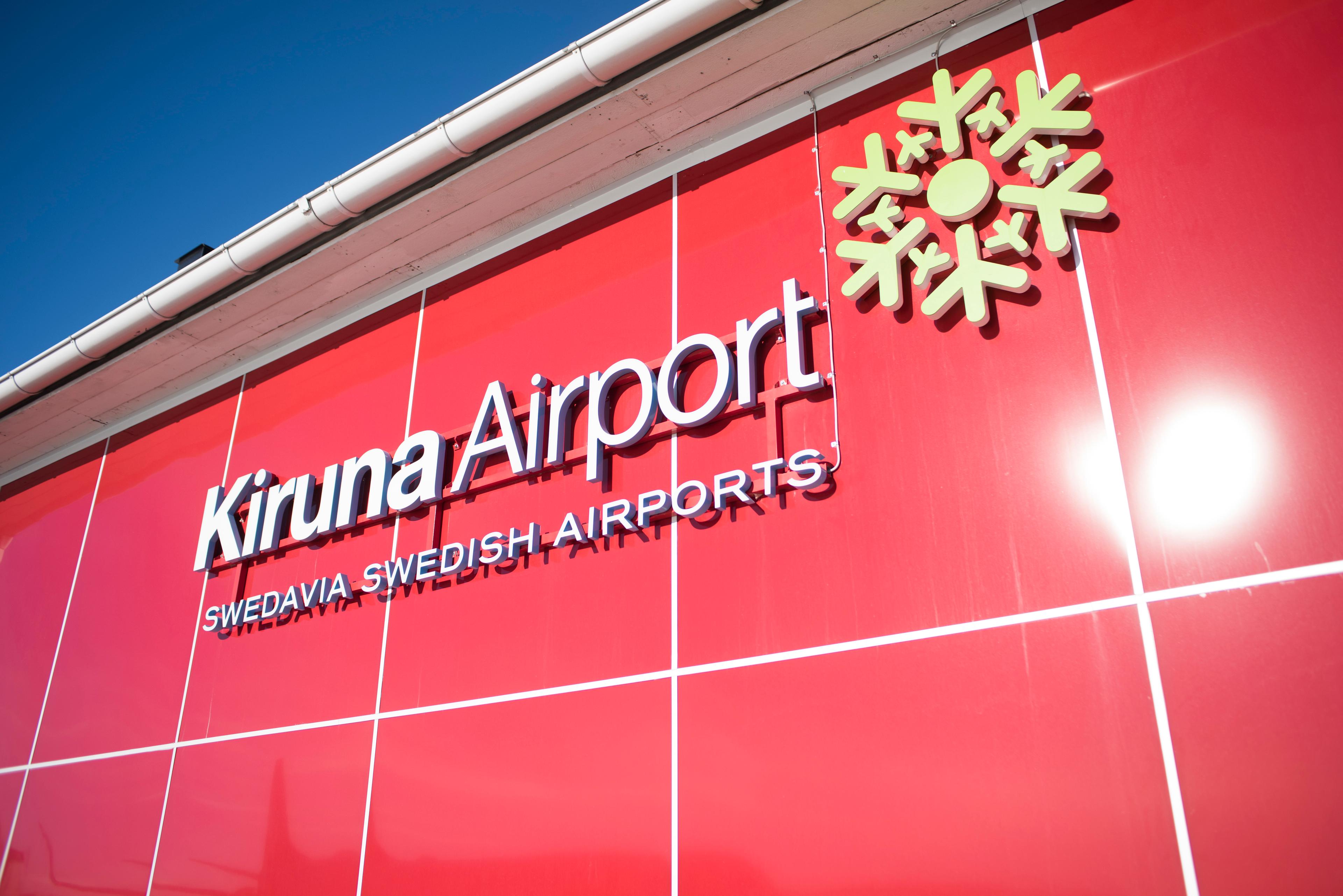 Kiruna flygplats har stängt sedan fel på landningsbanan upptäckts. Arkivbild. Foto: Fredrik Sandberg/TT