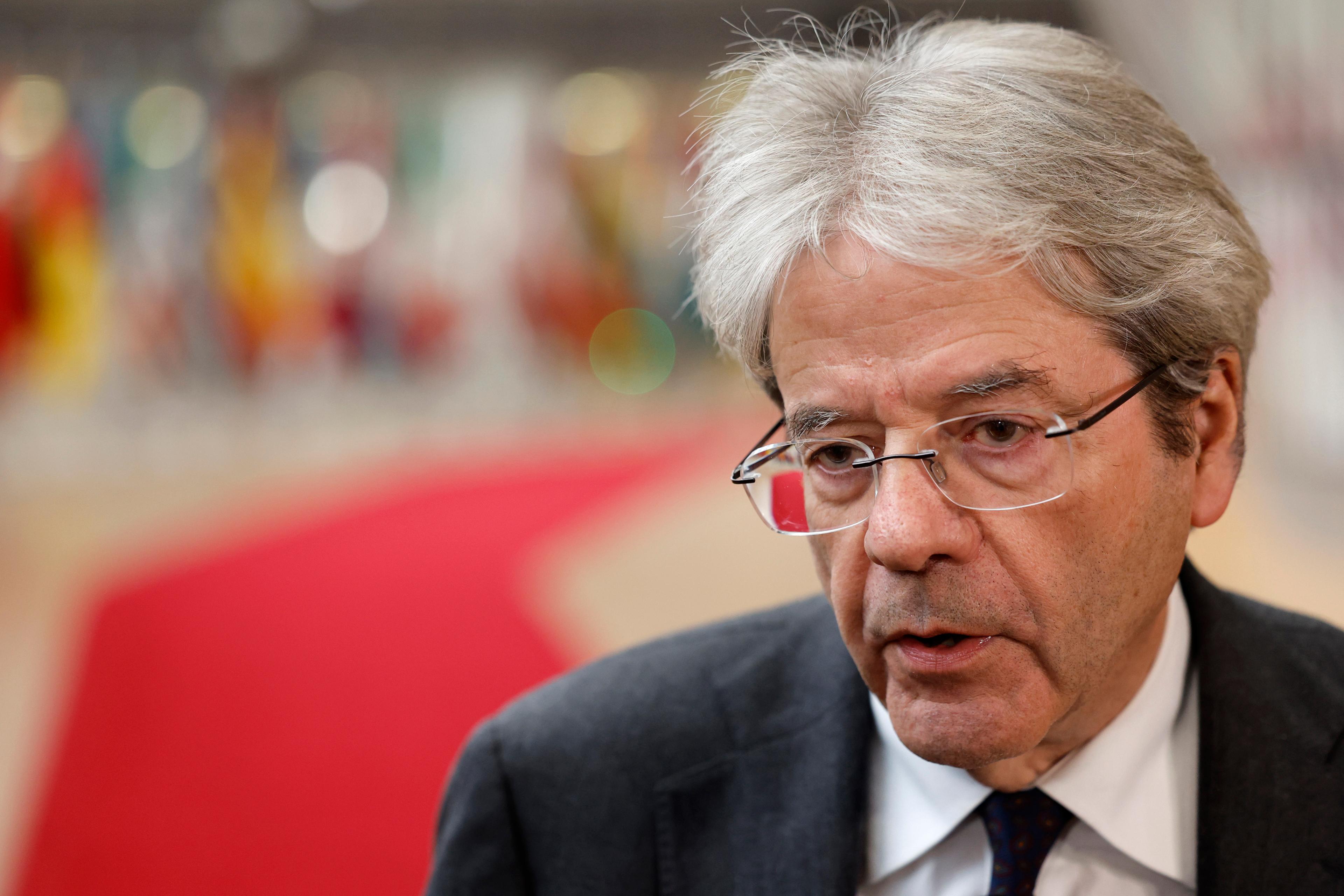 EU:s ekonomikommissionär Paolo Gentiloni. Arkivfoto. Foto: Geert Vanden Wijngaert/AP/TT