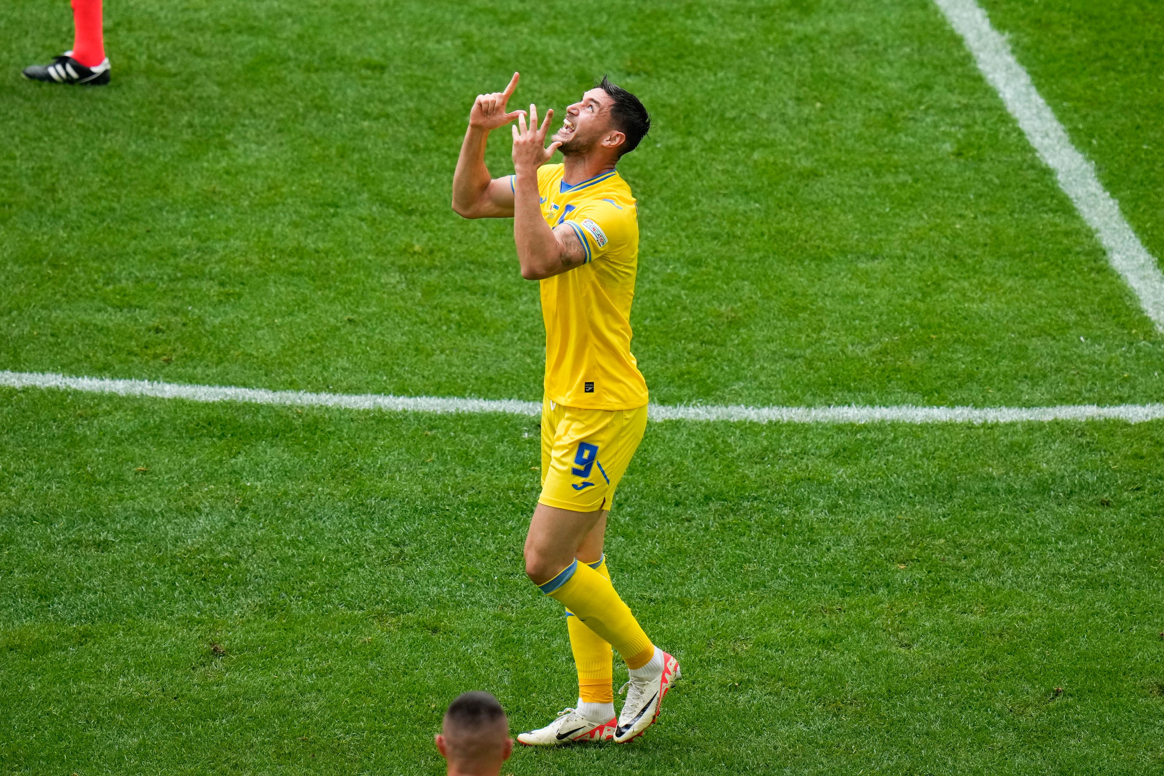 Roman Jaremtjuk avgjorde för Ukraina. Foto: Alessandra Tarantino/AP/TT