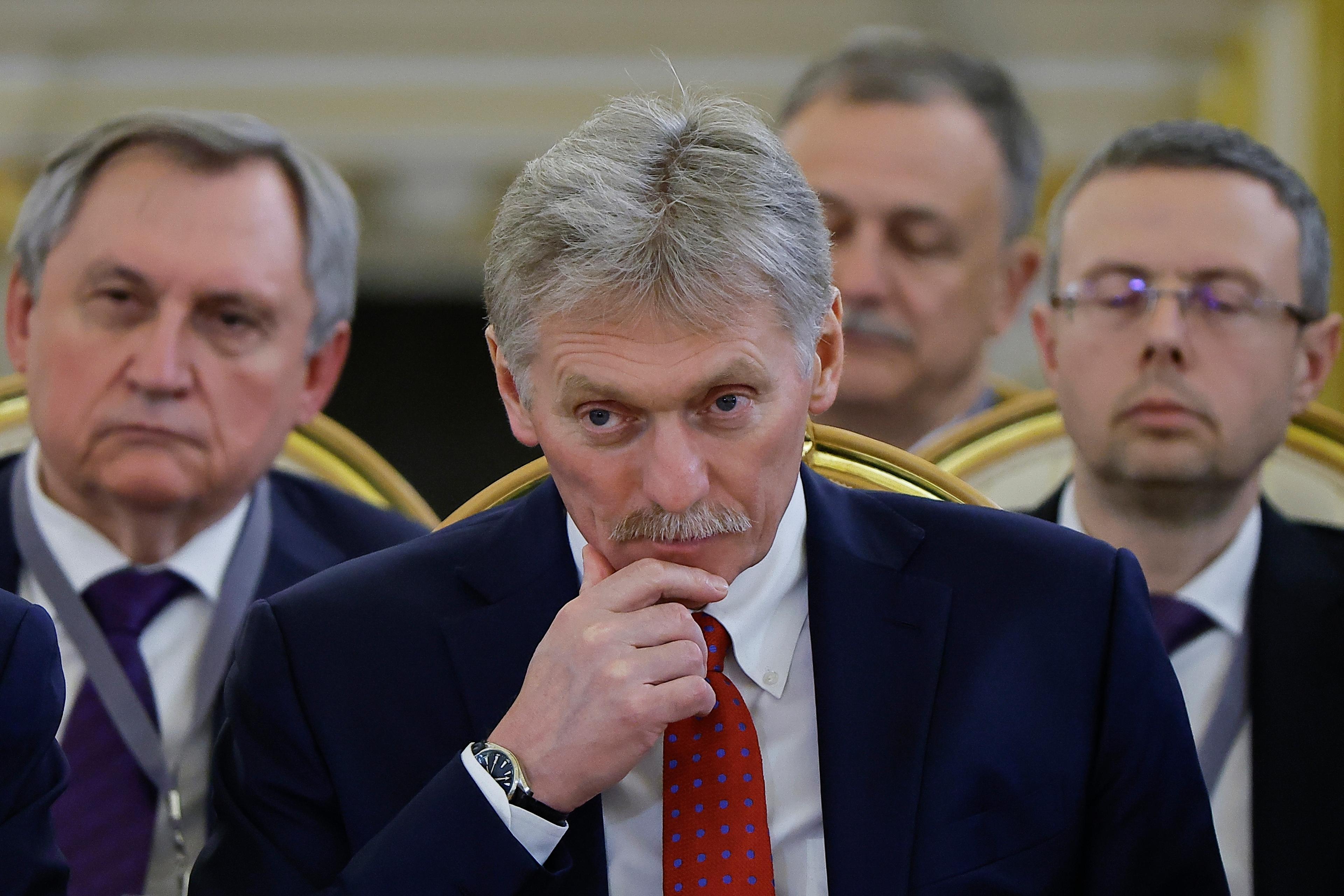 Kremls talesperson Dmitrij Peskov. Arkivbild. Foto: Evgenia Novozhenina/AP/TT