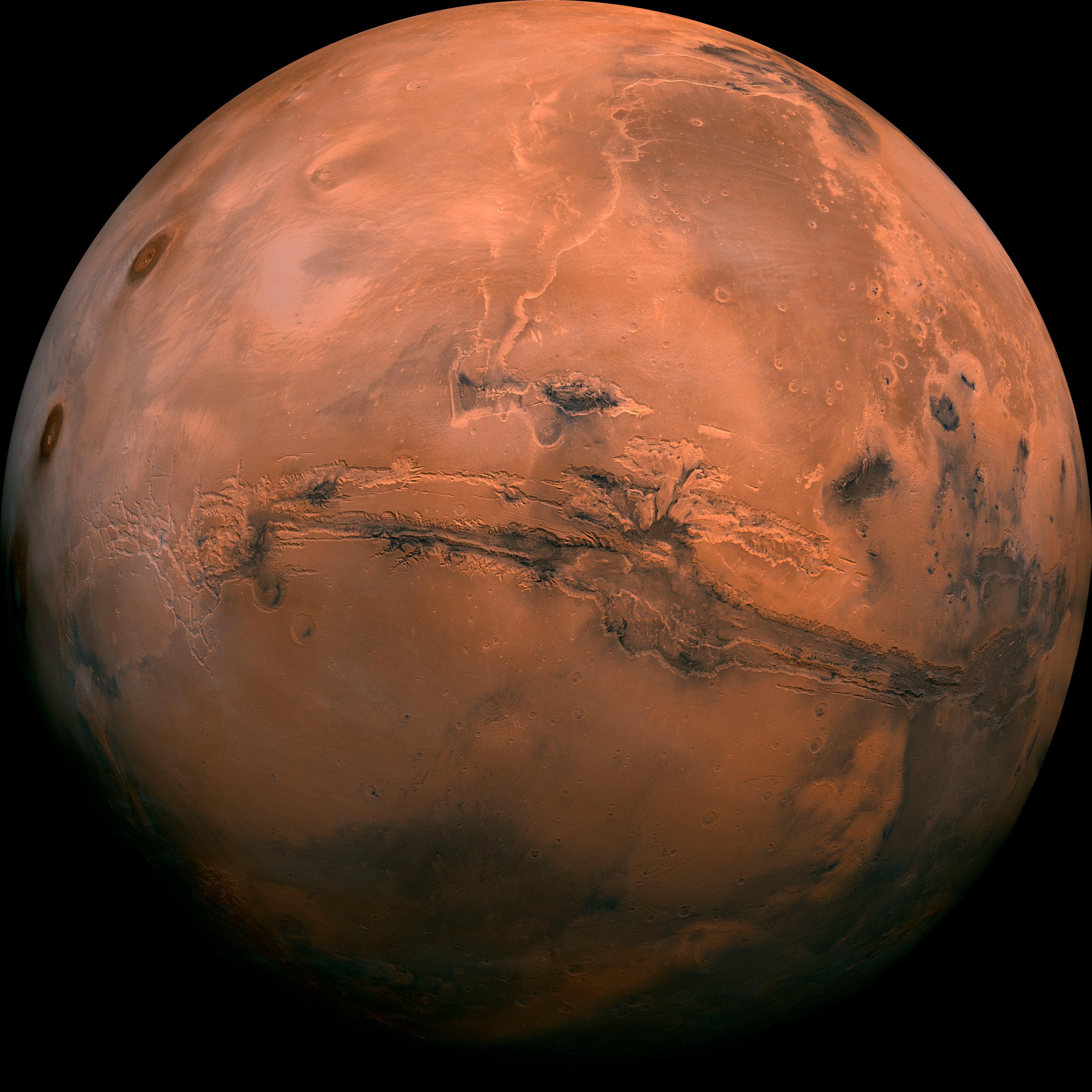 Nya forskarfynd från Nasa visar att många fler meteoriter träffar planeten Mars än man tidigare trott. Arkivbild. Foto: Nasa/AP/TT