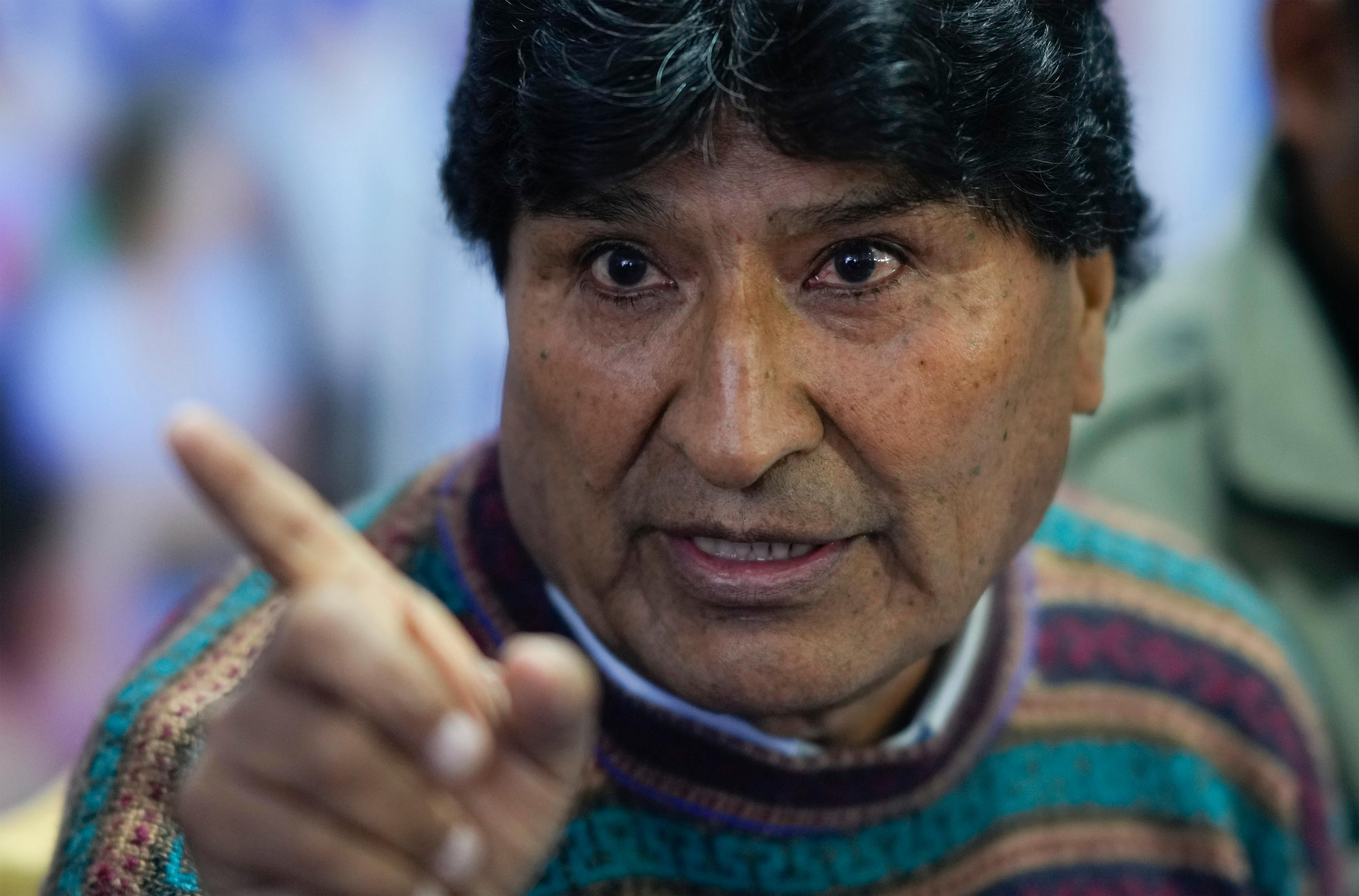 Evo Morales, Bolivias tidigare president, hävdar att kuppförsöket var iscensatt av presidenten själv. Arkivbild. Foto: Juan Karita/AP/TT