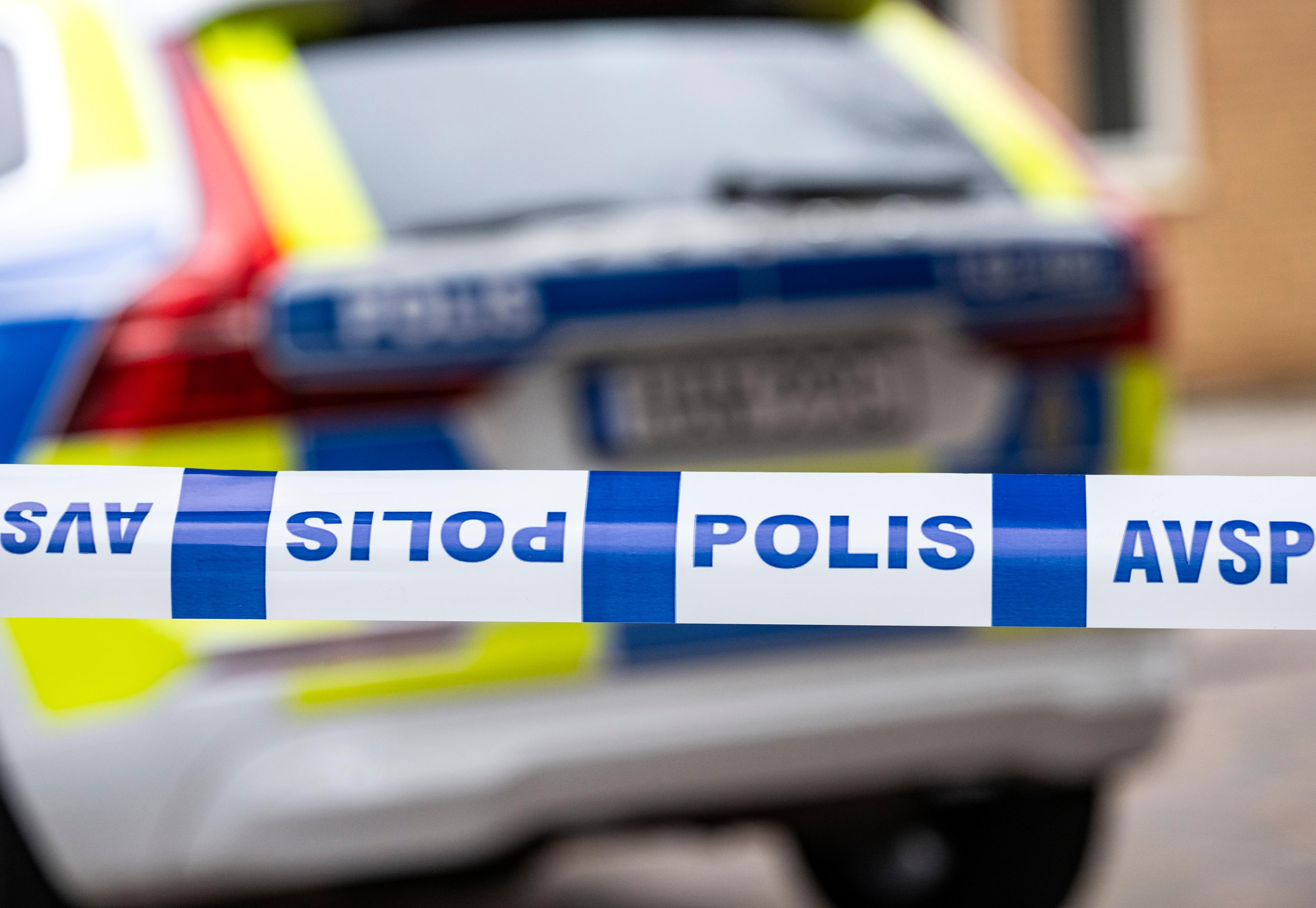 Polisen har spärrat av ett område i Eskilstuna efter en skottlossning. Arkivbild. Foto: Johan Nilsson/TT