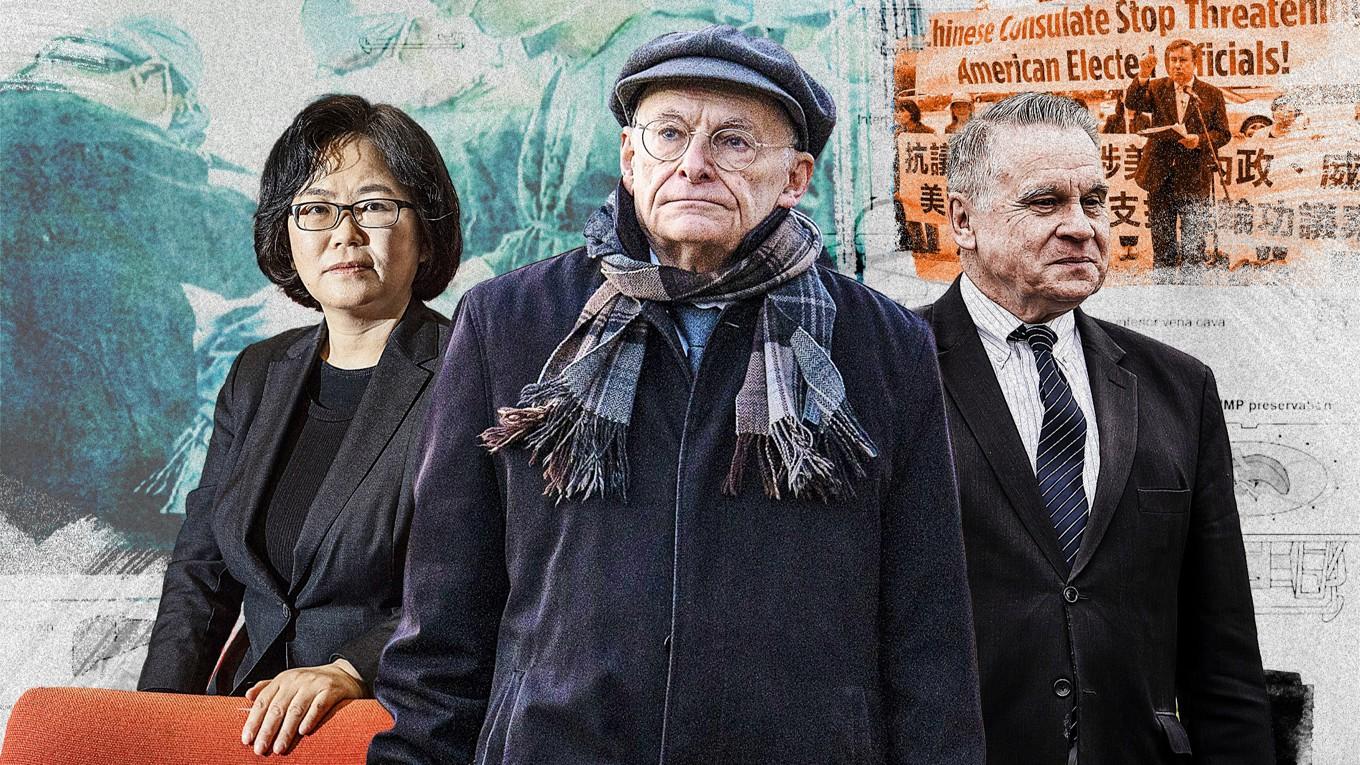 Cindy Song, David Matas och Chris Smith har alla på sina olika sätt försökt bekämpa Kinesiska kommunistpartiets organstölder. Illustration: Samira Bouaou, Chung I Ho