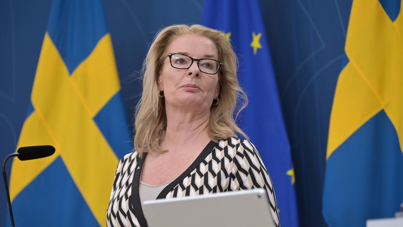 Skolminister Lotta Edholm (L). Foto: Roger Sahlström