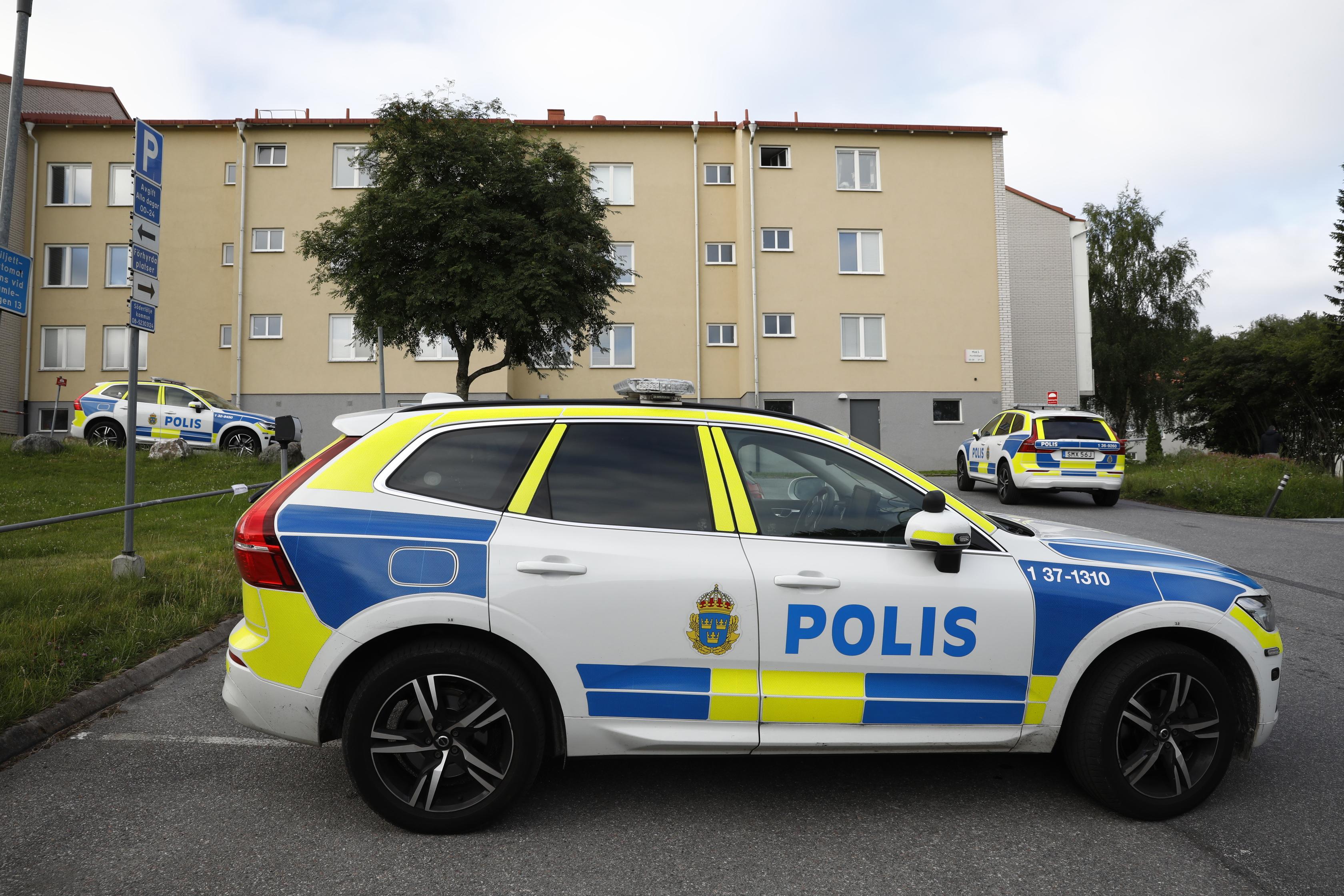 Under tisdagskvällen anhölls en person efter att en man skjutits ihjäl i Södertälje. Foto: Mickan Mörk/TT
