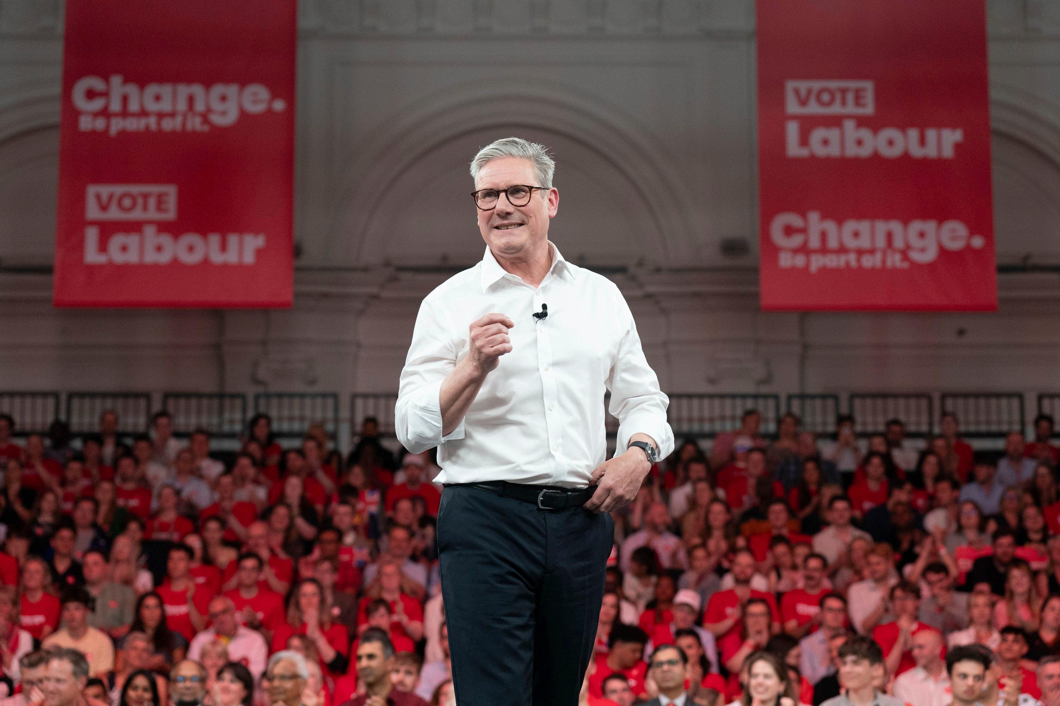 Labourledaren Keir Starmer har god chans att bli Storbritanniens nästa premiärminister. Arkivbild. Foto: Stefan Rousseau/AP/TT
