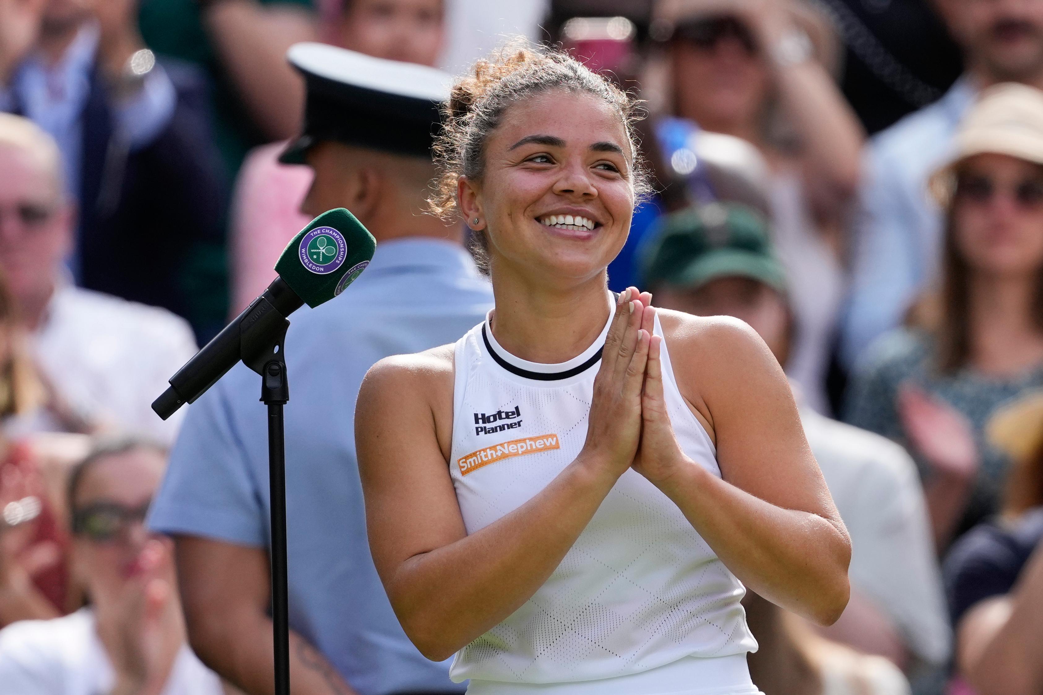 Jasmine Paolini ska spela final i Wimbledon. Foto: Alberto Pezzali/AP/TT