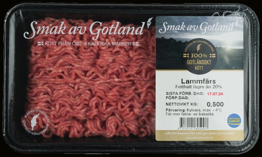 Lammfärs från Gotland återkallas efter att salmonella hittats. Pressbild. Foto: Protos