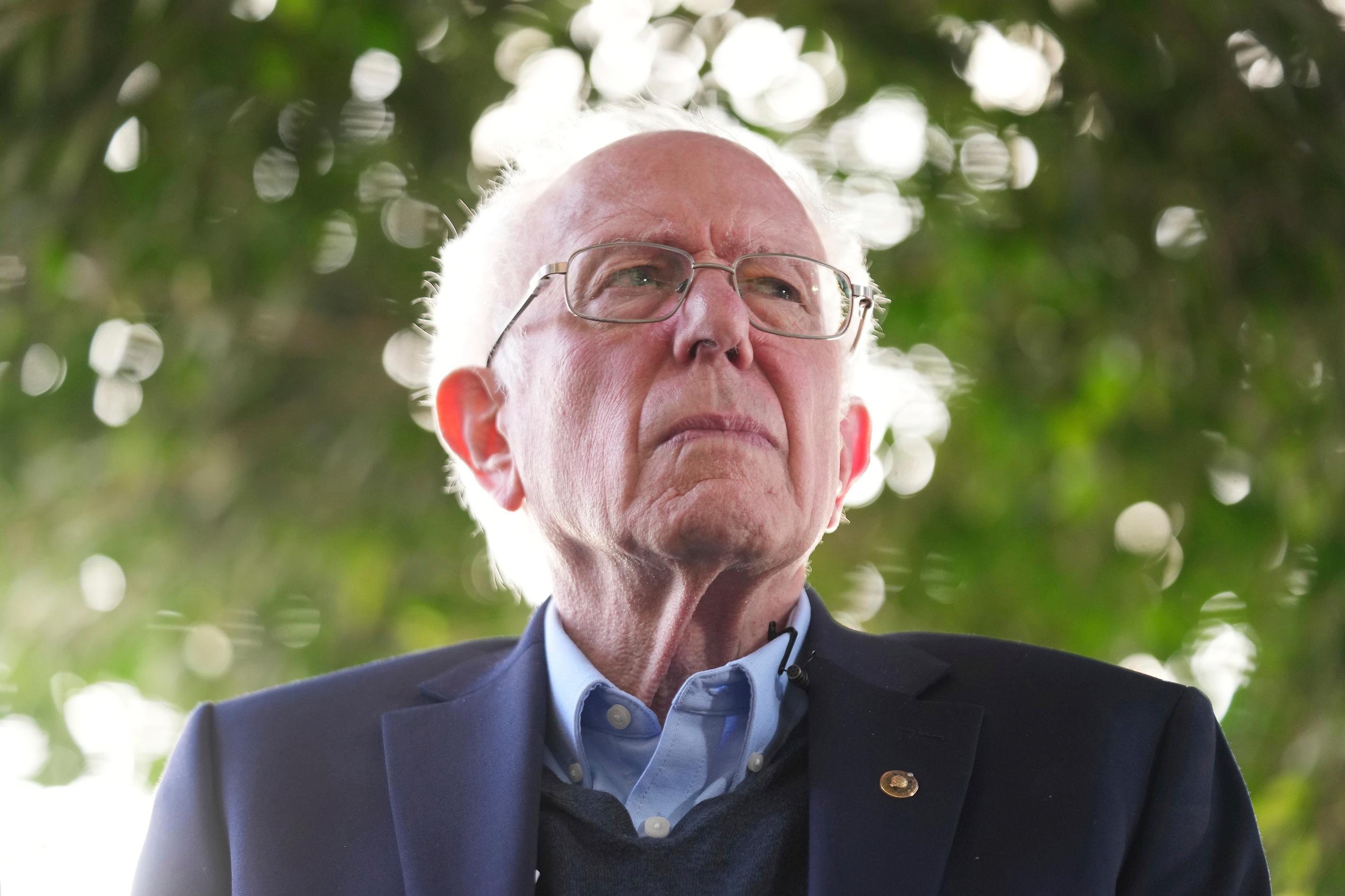 Senatorn Bernie Sanders skriver att han ska göra allt i sin makt för att Joe Biden ska vinna valet i höst, Arkivbild. Foto: Damian Dovarganes/AP/TT