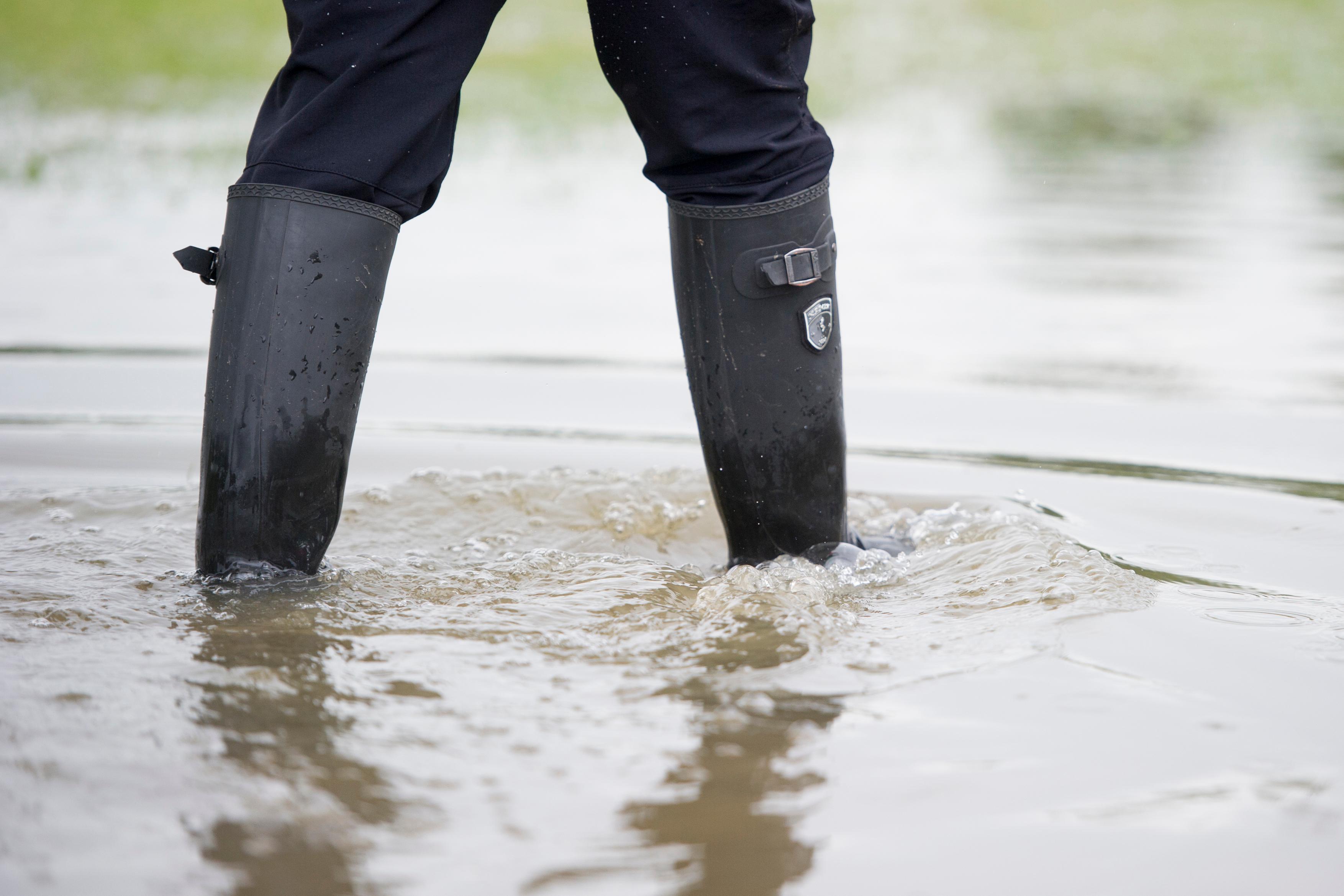 Kraftigt regn har gjort att vissa områden i Östergötland stått under vatten. Arkivbild. Foto: Jon Olav Nesvold/NTB/TT