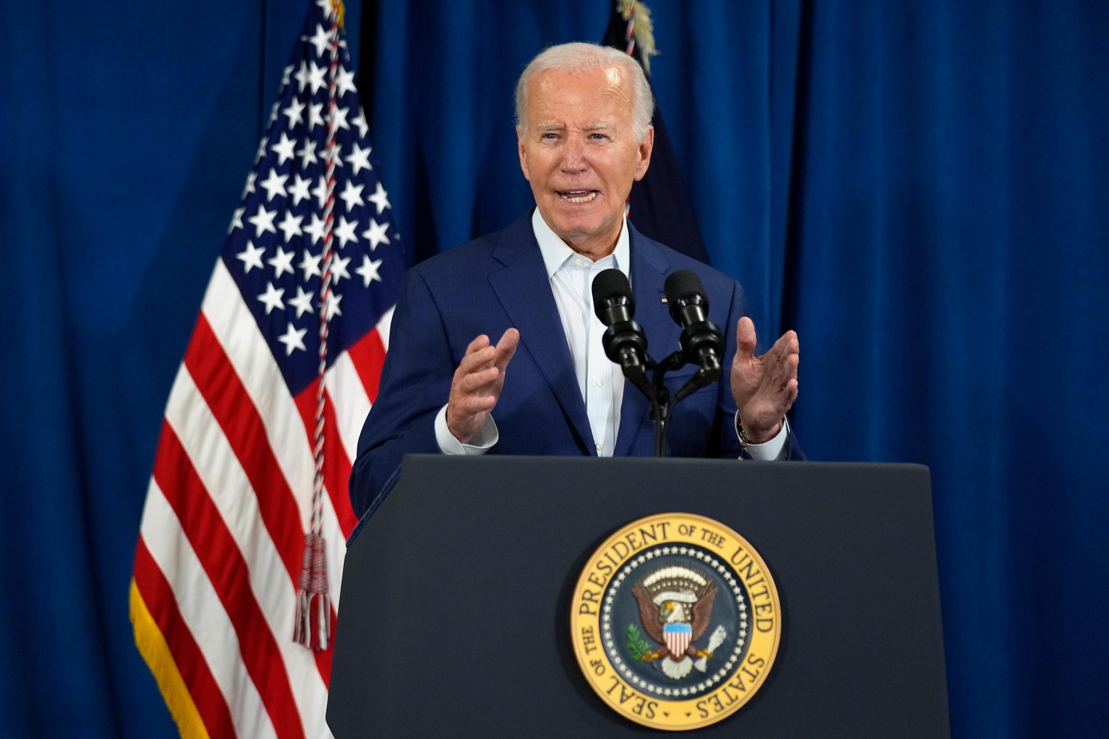 Försöken att ersätta USA:s president Joe Biden kan pausas, enligt uppgifter. Arkivbild. Foto: Manuel Balce Ceneta