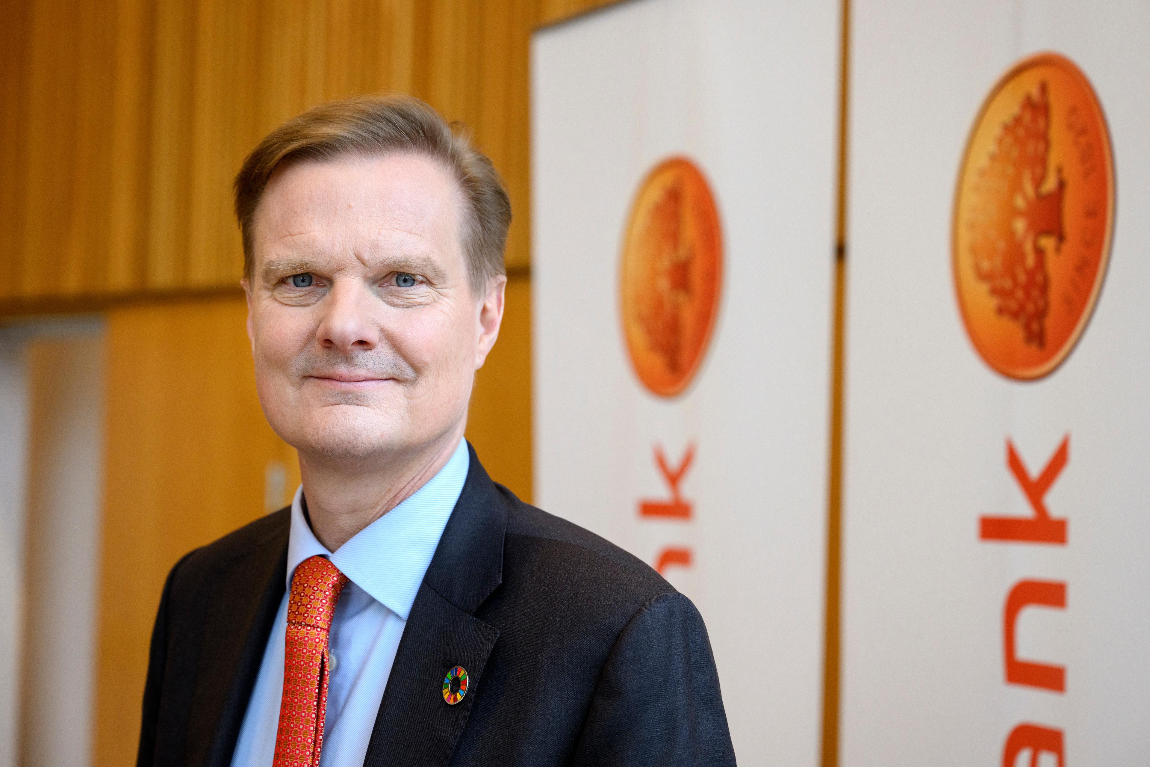 Swedbank, med vd Jens Henriksson, presenterar kvartalsrapport. Arkivbild. Foto: Jessica Gow/TT