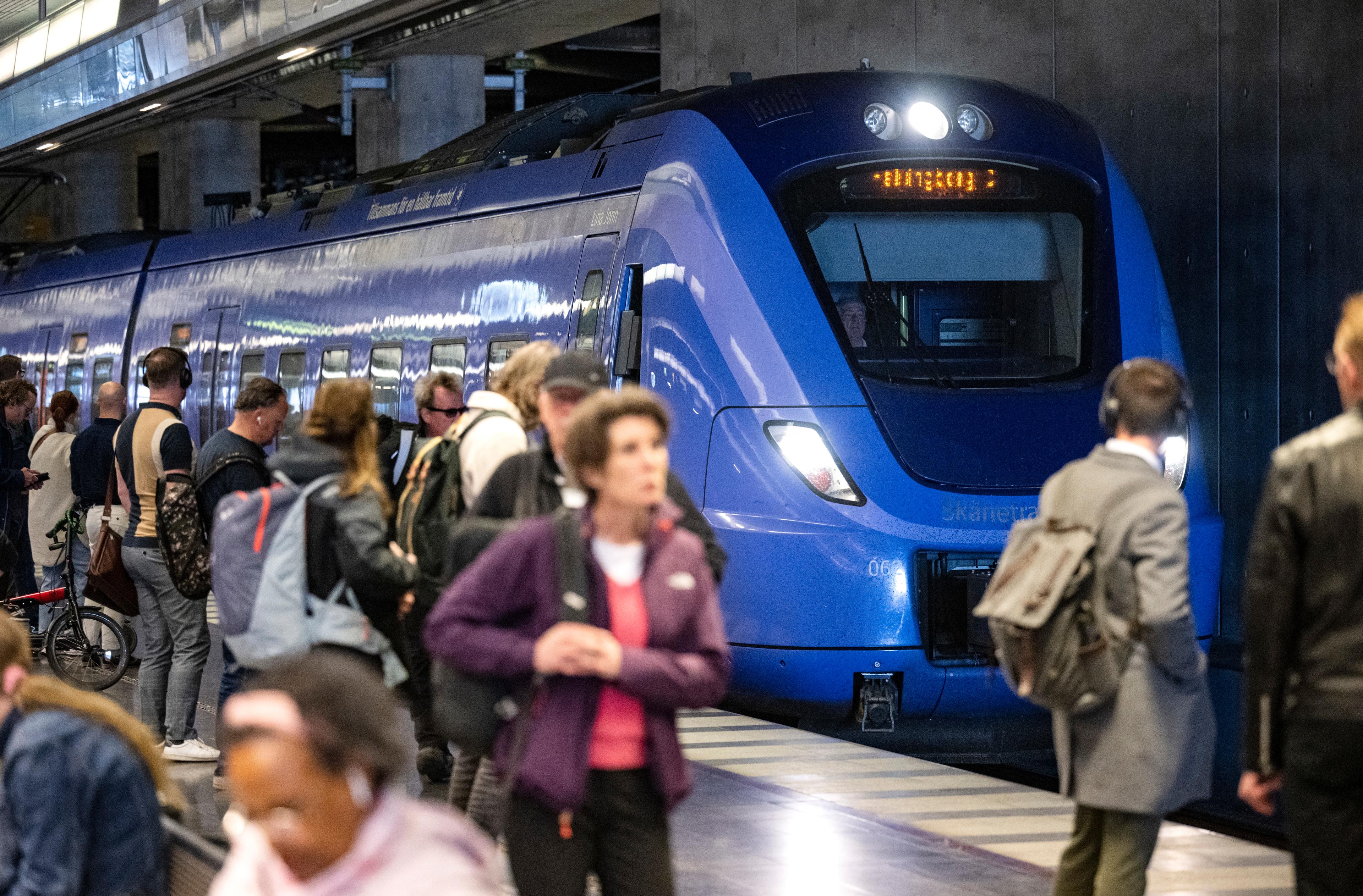 Förseningar och inställda tåg är att vänta i Malmö på måndag. Arkivbild. Foto: Johan Nilsson/TT