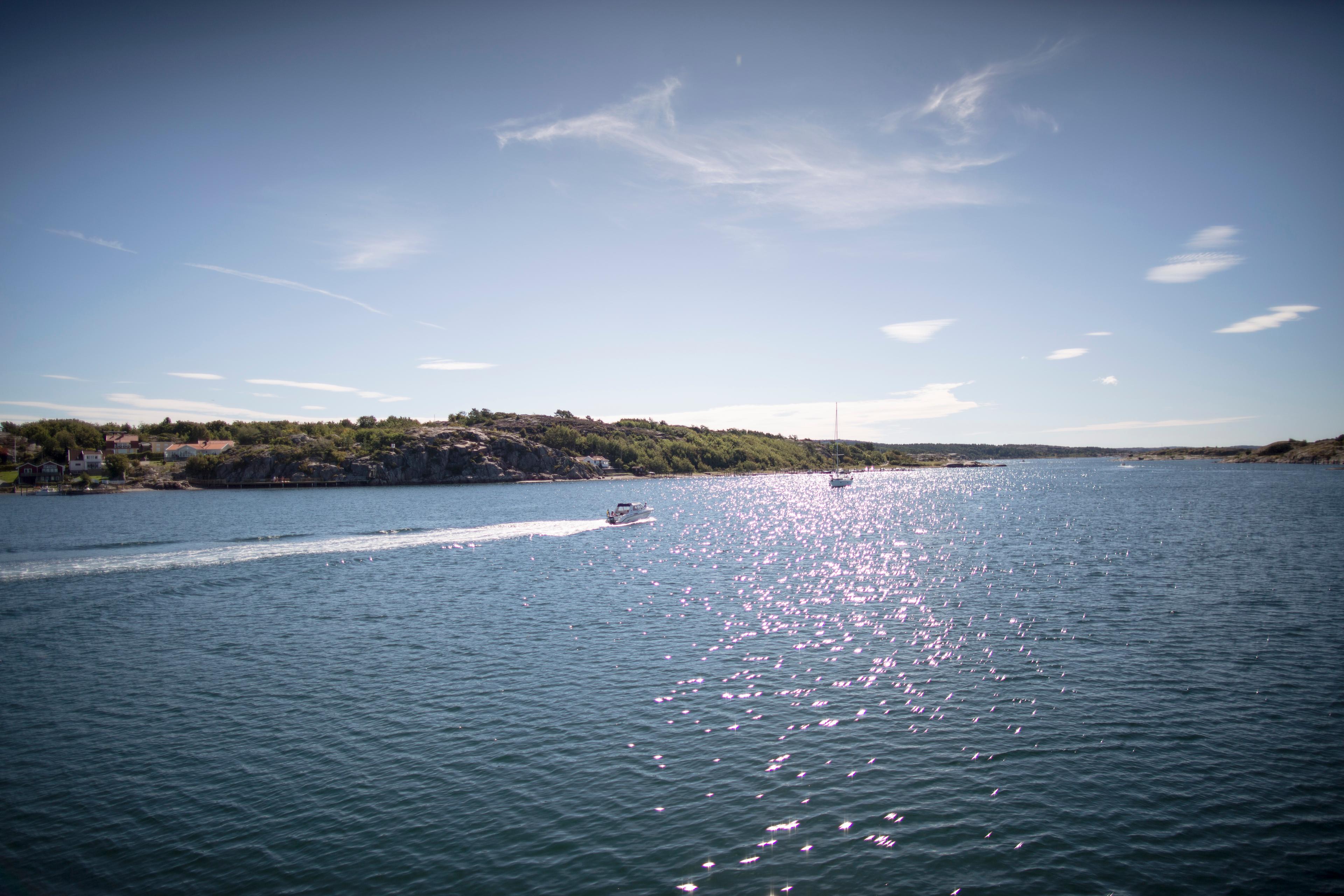 Just nu är havet längs Bohuslän inte kristallklart utan snarare brunt men ofarligt att bada i. Arkivbild Foto: Björn Larsson Rosvall/TT