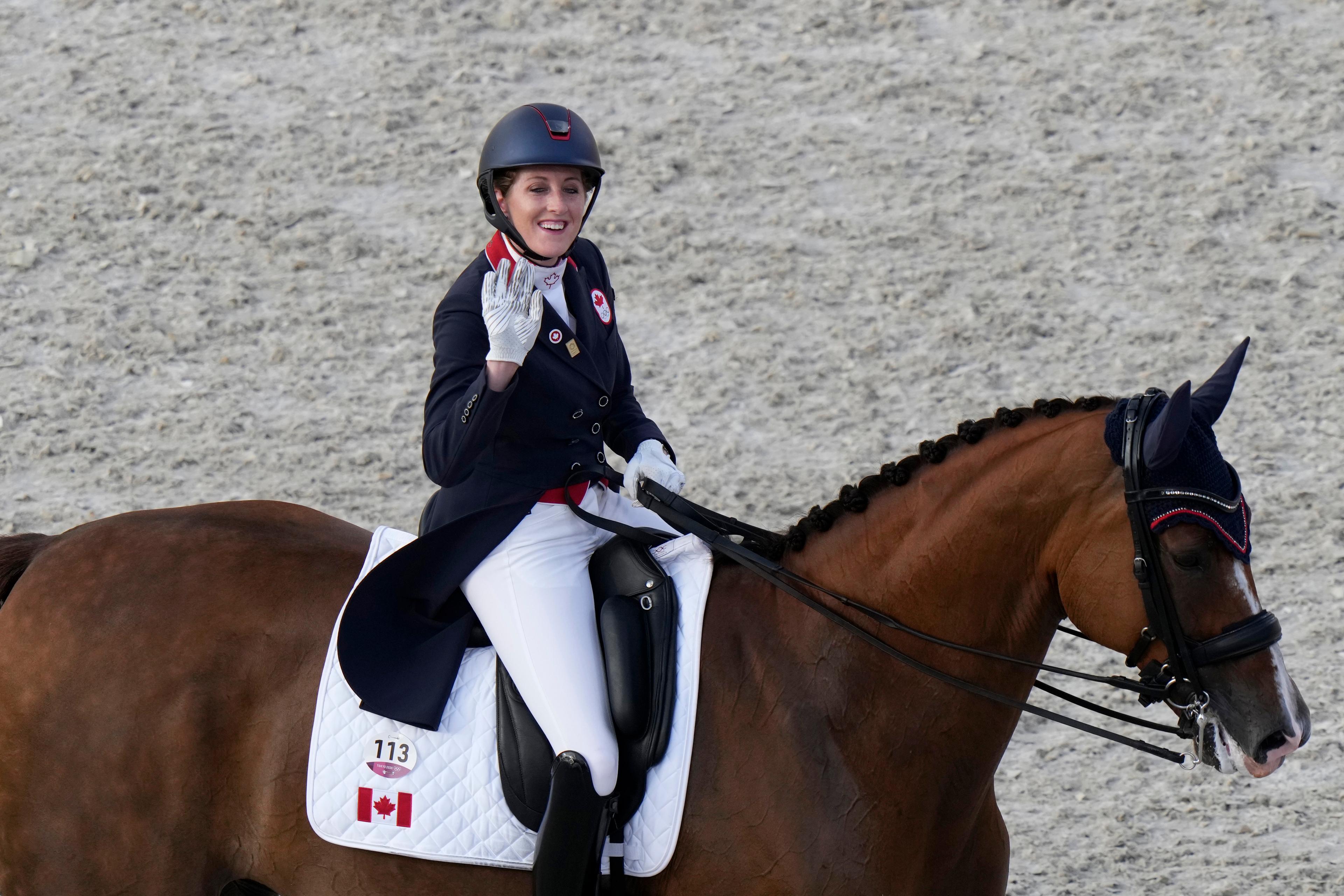 Charlotte Dujardin piskade hästen 24 gånger på en minut. Arkivbild. Foto: David Goldman/AP/TT