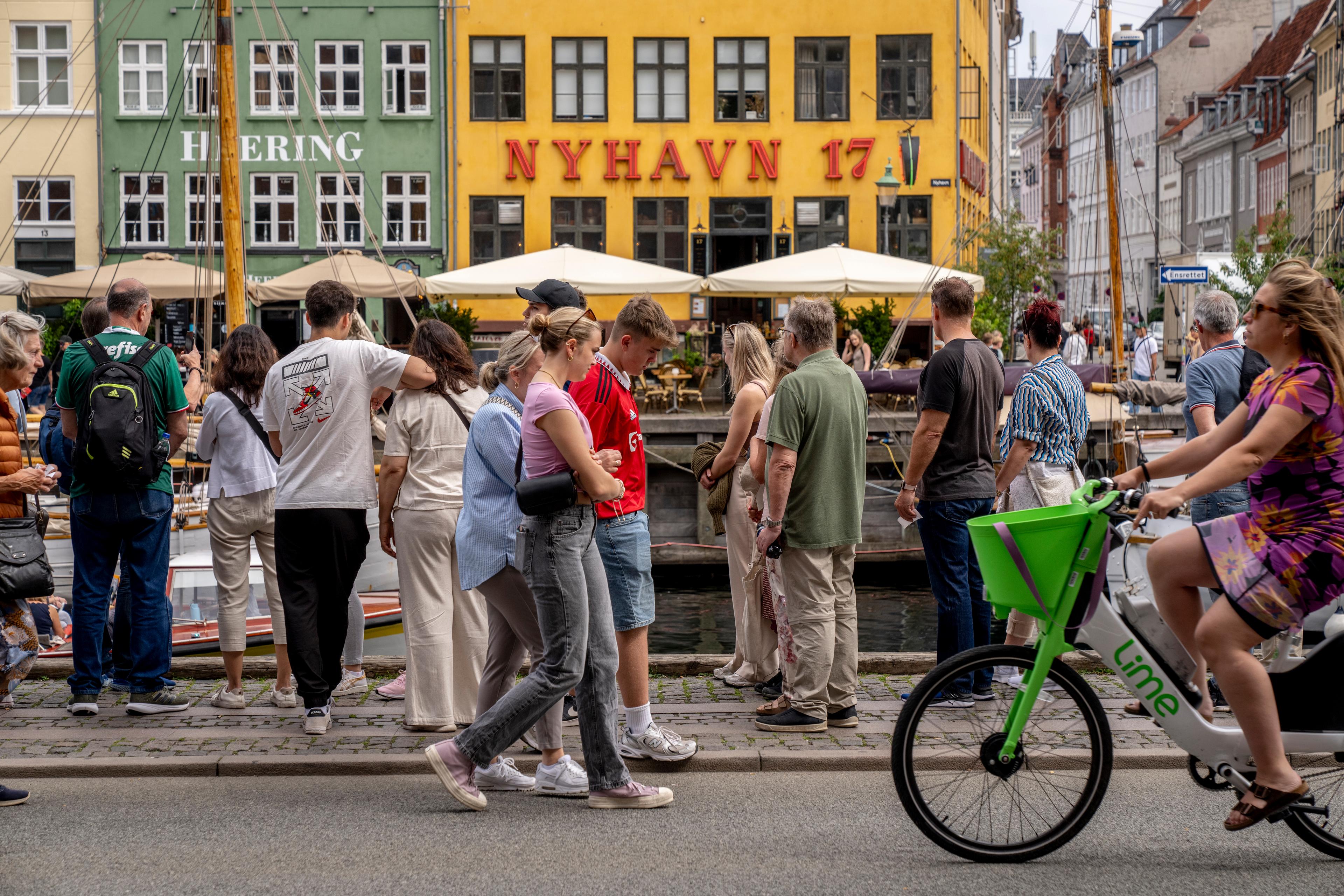 Köpenhamns officiella turistbyrå, Wonderful Copenhagen, har lanserat ett initiativ som ger förmåner till turister som väljer cykel istället för bil. Arkivbild. Foto: Foto: Ida Marie Odgaard/Ritzau