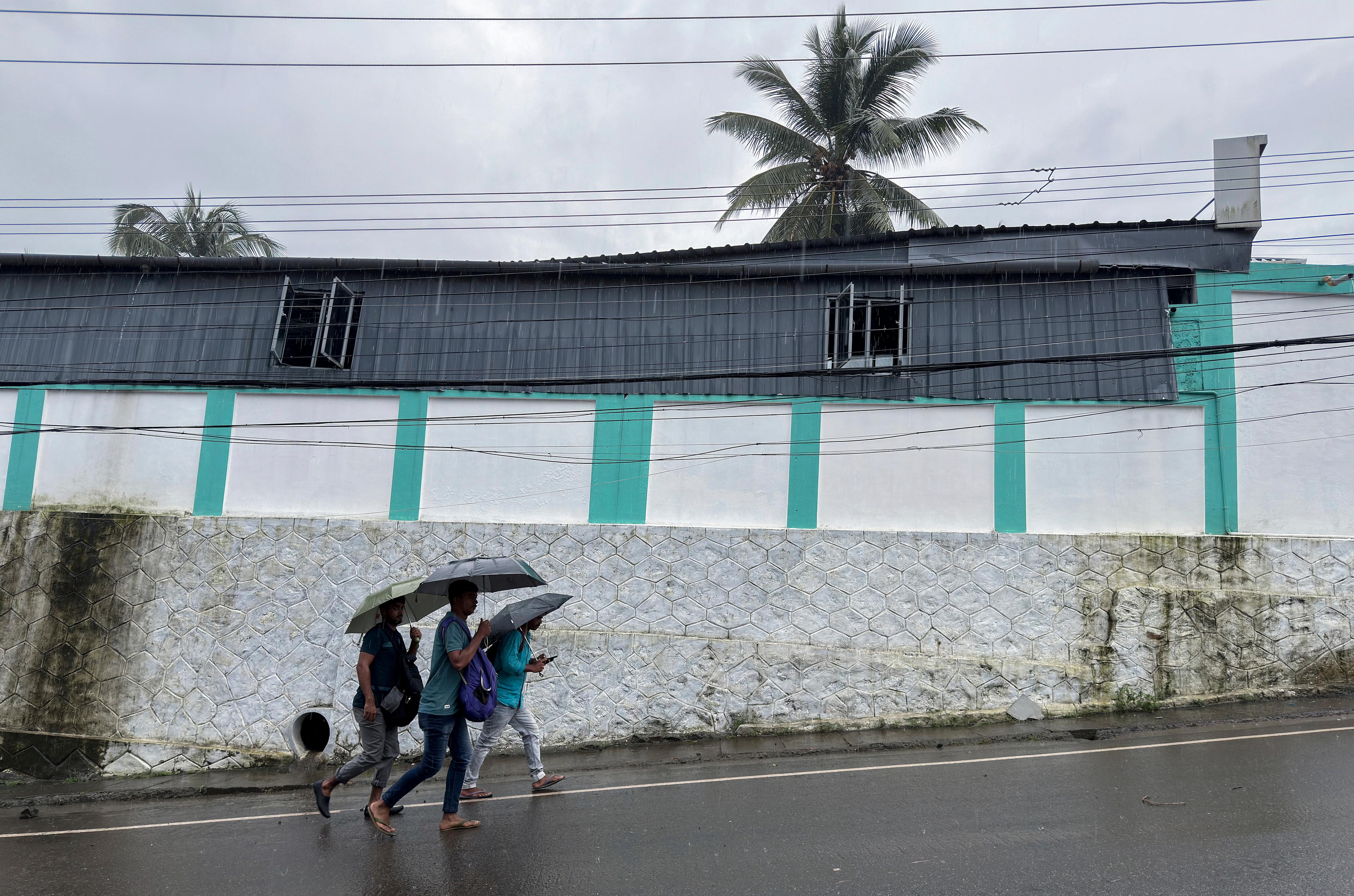 Skreden kom efter en period med mycket regn i området. Gatubild från den indiska delstaten Kerala på tisdagen. Foto: R S Iyer/AP/TT