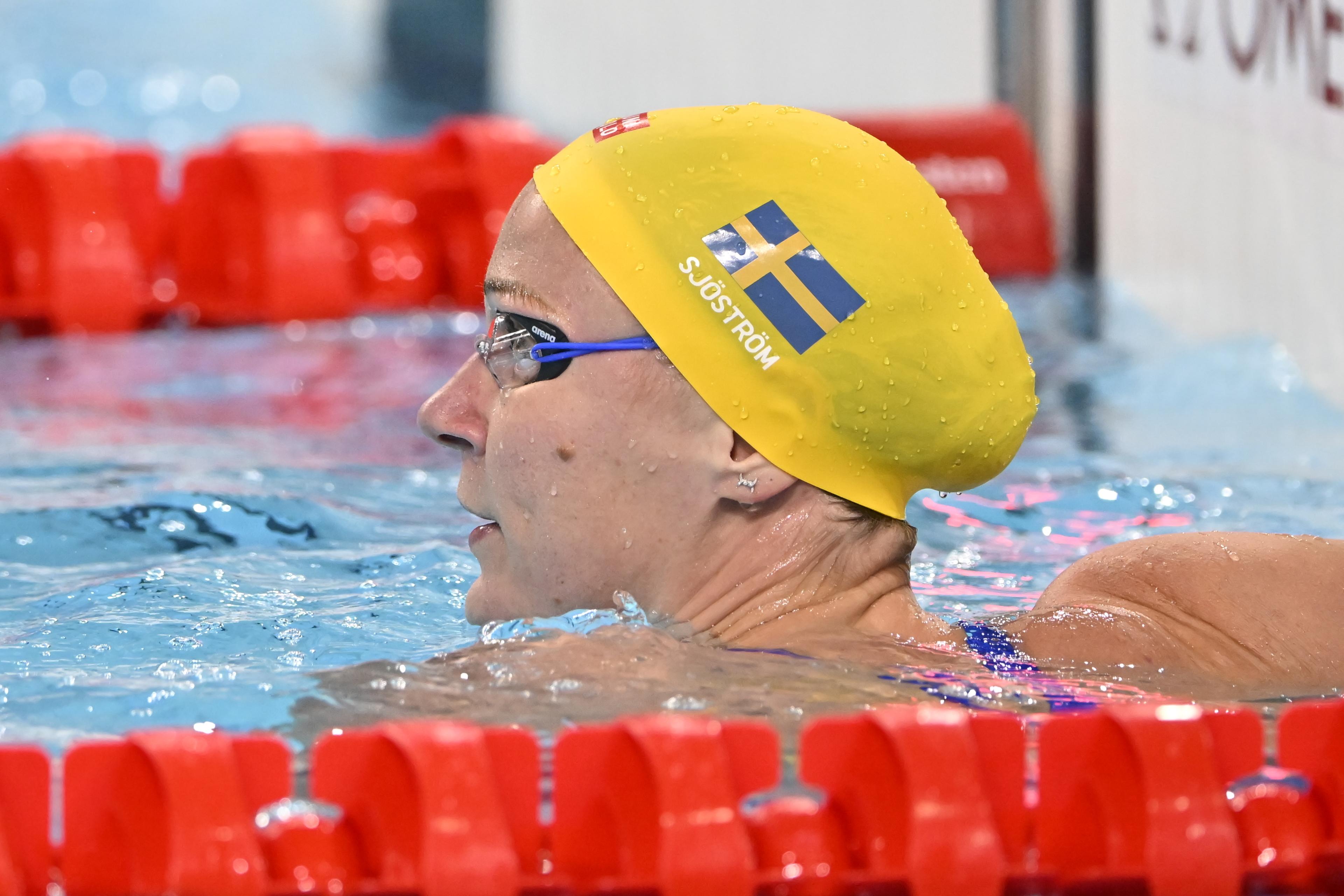 Sarah Sjöström är i final på 100 meter fritt. Foto: Jonas Ekströmer/TT