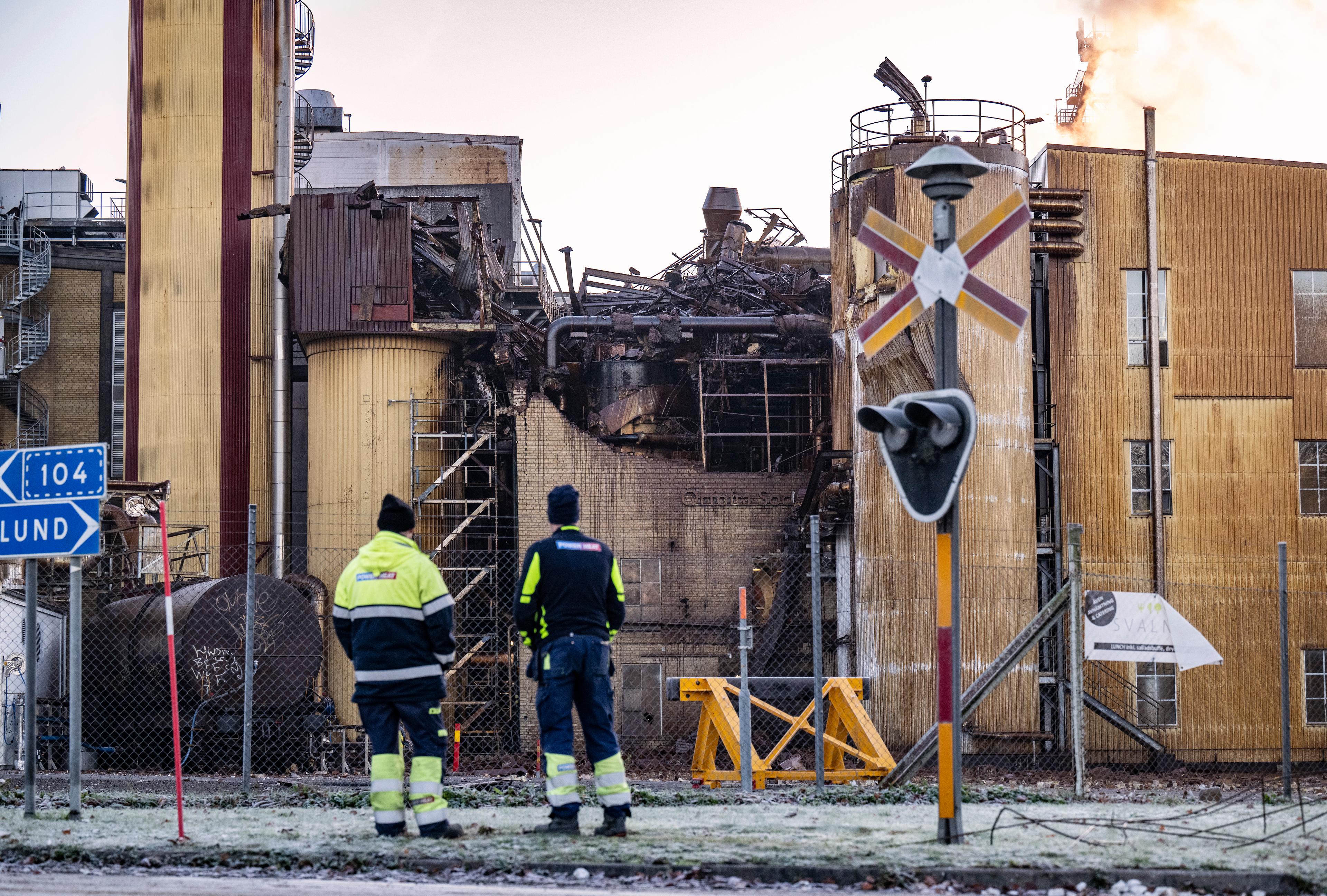 Explosionen i november i fjol inträffade under produktion av socker från betor. Arkivbild Foto: Johan Nilsson/TT