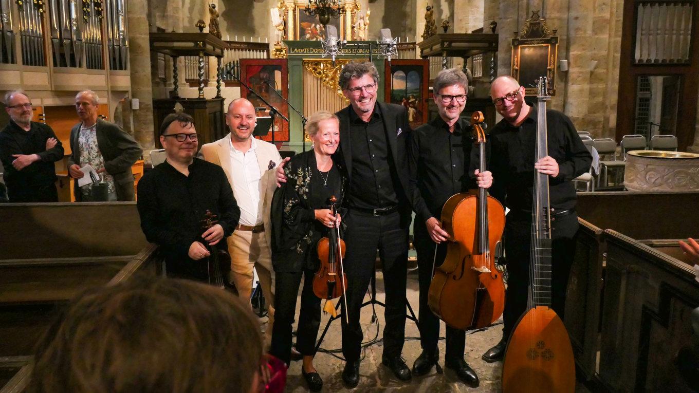 När Göteborg Baroque gästade Varnhem fängslade Countertenoren David Carlsson med känslosam vacker själfull sång i Alessandro Scarlattis kantater. Foto: Jenny Ljungkvist