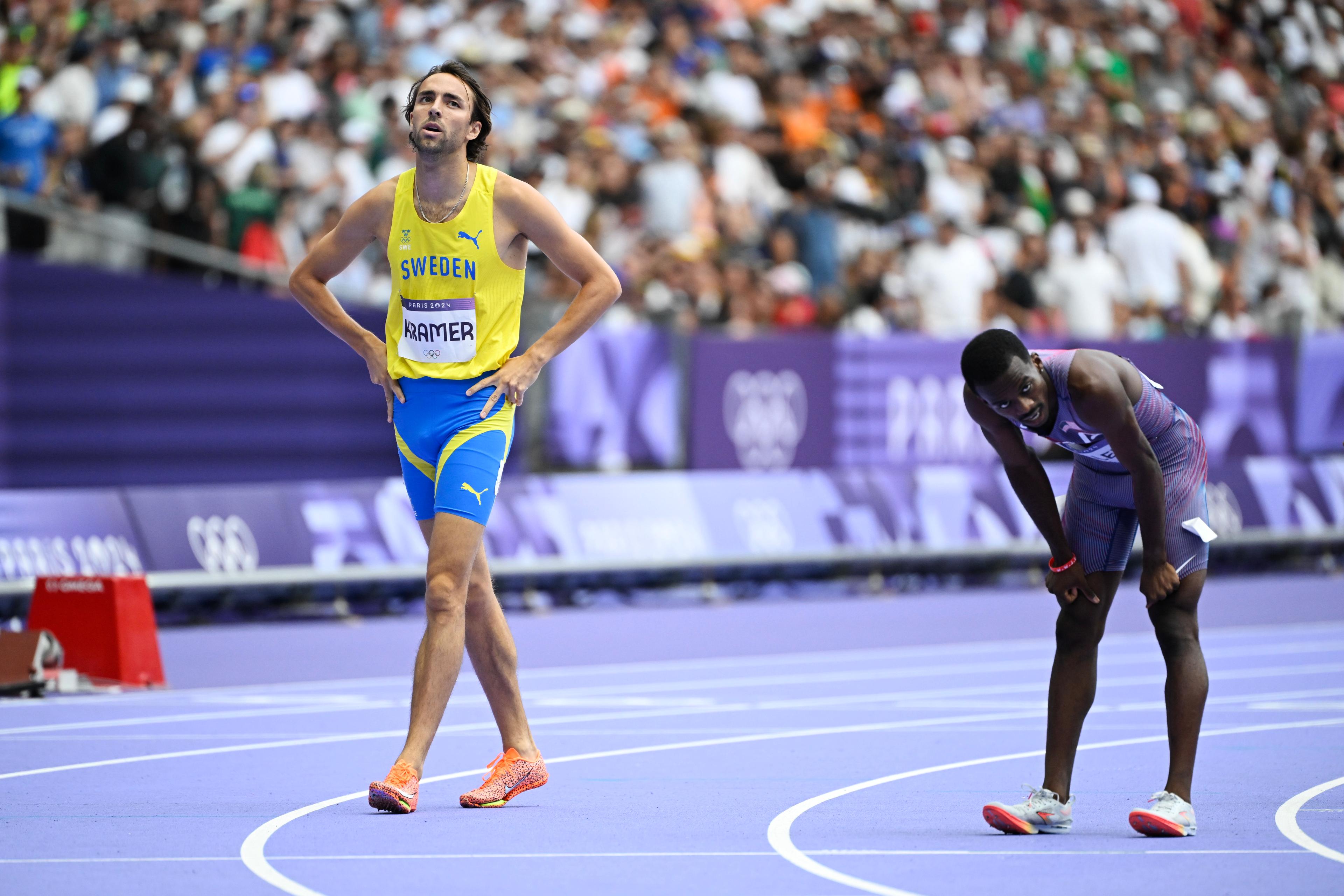 Andreas Kramer slutade näst sist i sin semifinal på 800 meter OS och missar finalen. Foto: Jessica Gow/TT