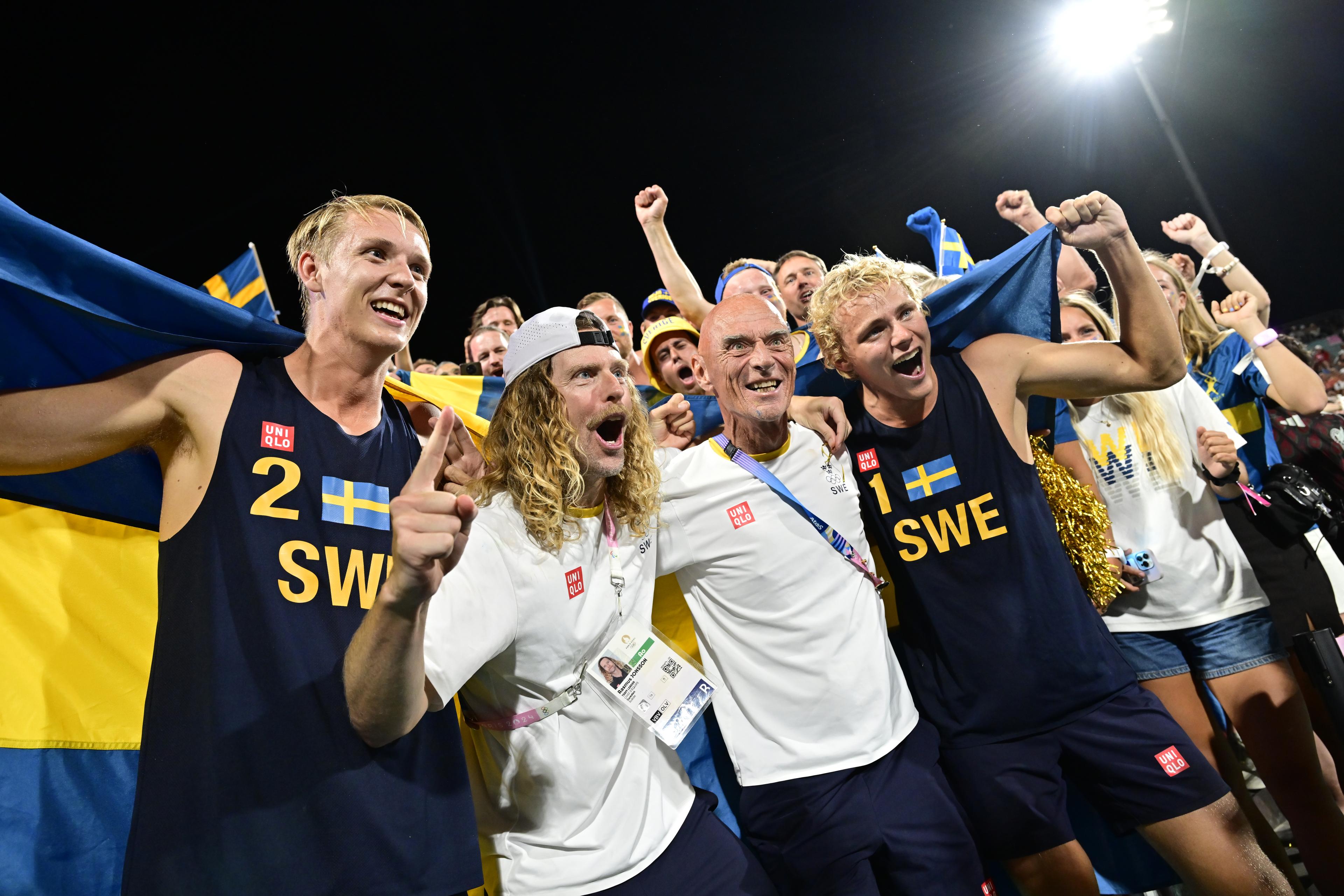 Sverige vann OS-guld i beachvolley. Foto: Jonas Ekströmer/TT