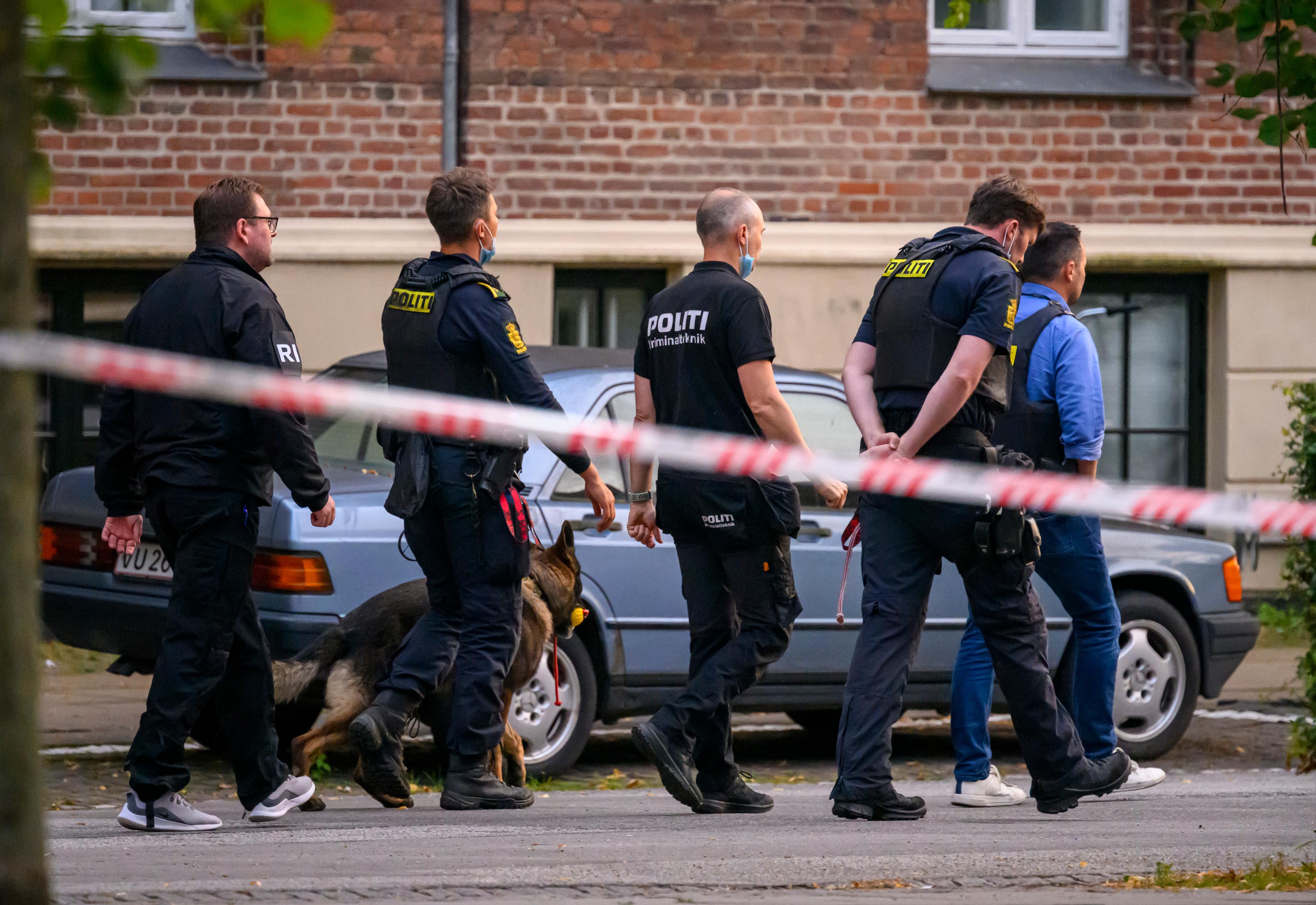 En våldsvåg, där svenska medborgare är häktade för en sprängning och flera skottdåd, har skakat Danmark. Bild från i förra veckan. Foto: Johan Nilsson/TT