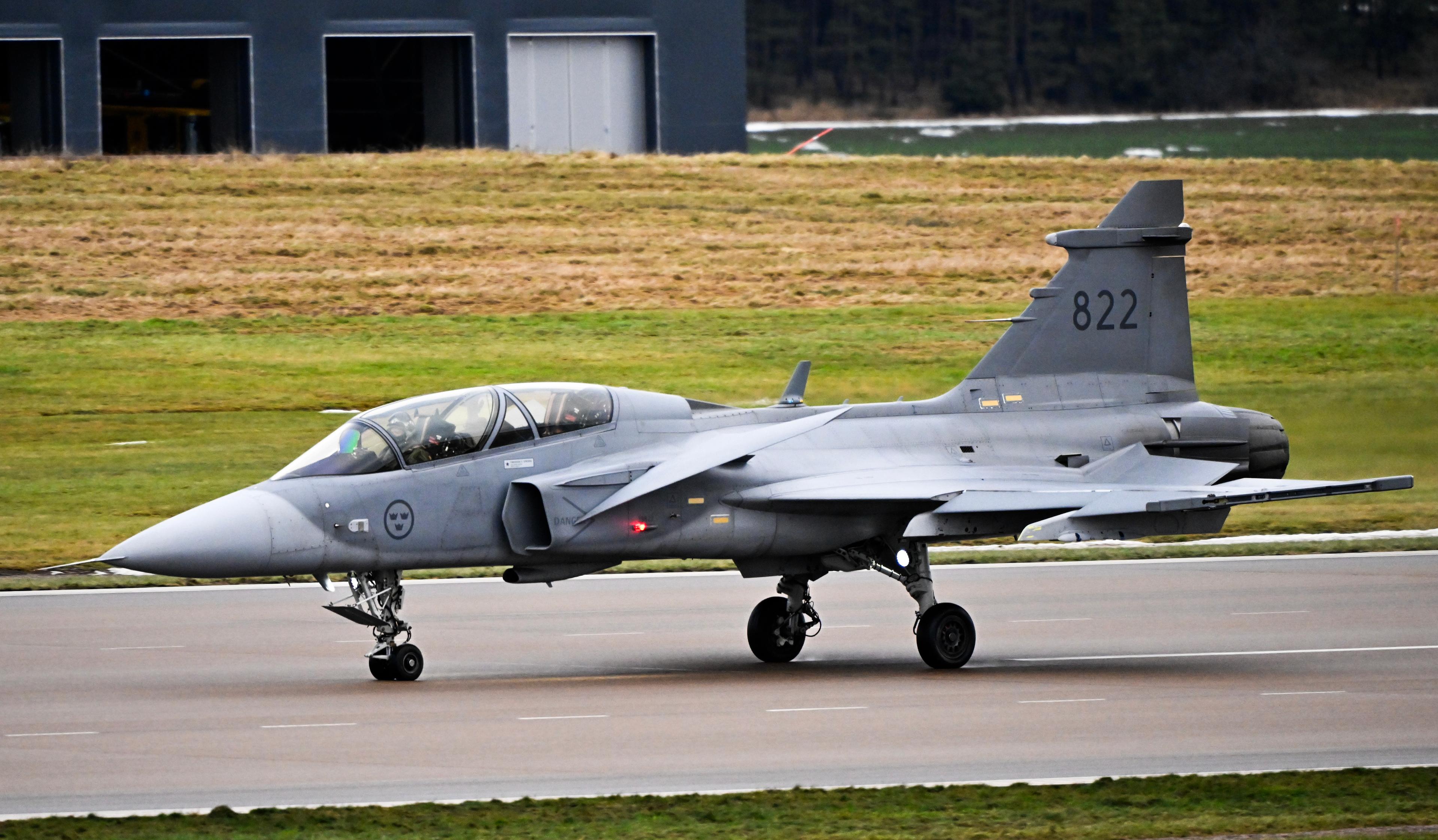 Jas 39 Gripen E. Arkivbild. Foto: Jonas Ekströmer/TT