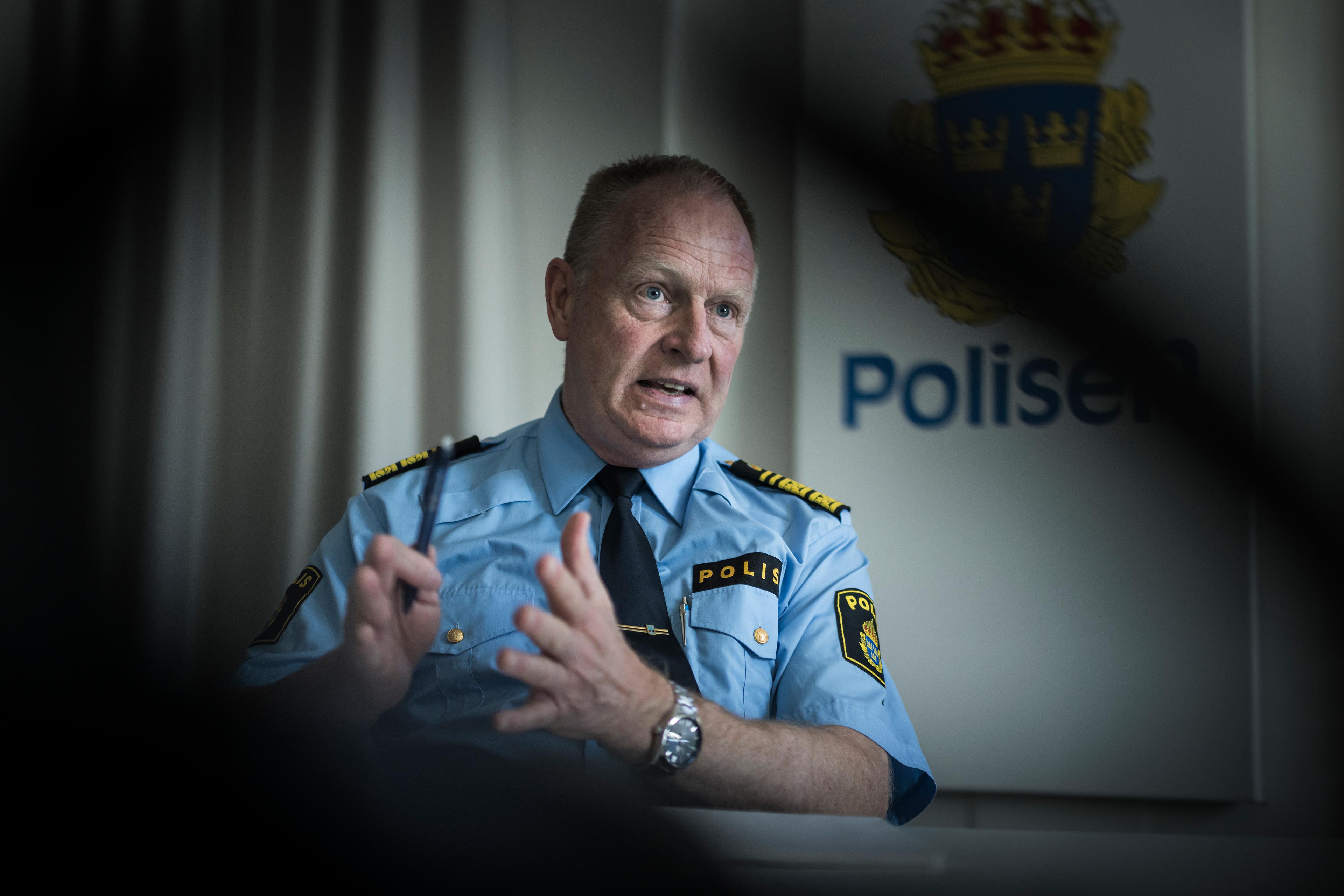 Håkan Wall, polismästare och chef för internationella enheten hos polisens operativa avdelning. Foto: Anna Tärnhuvud/SVD/TT