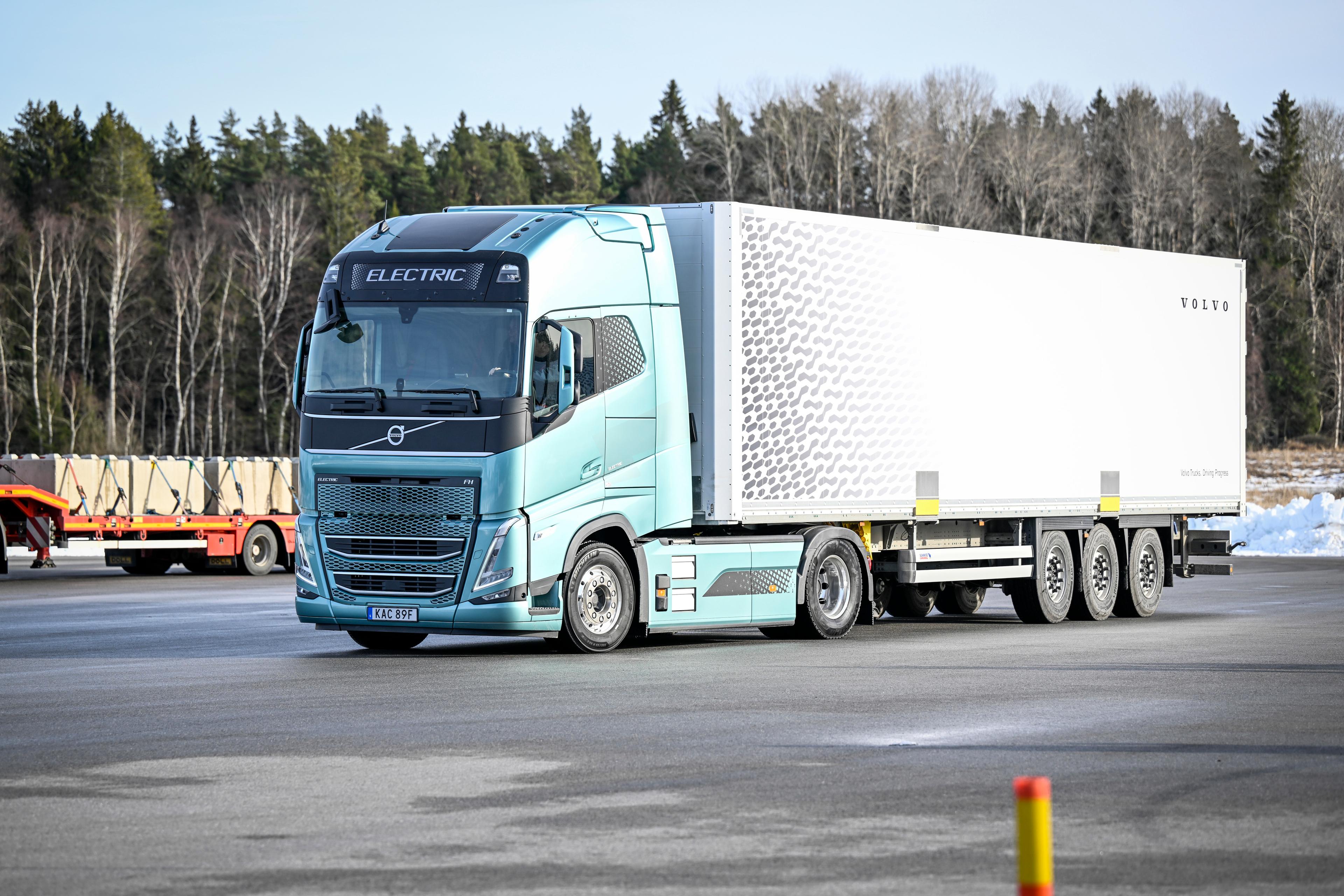 En elektrisk lastbil från Volvo. Arkivbild. Foto: Fredrik Sandberg/TT