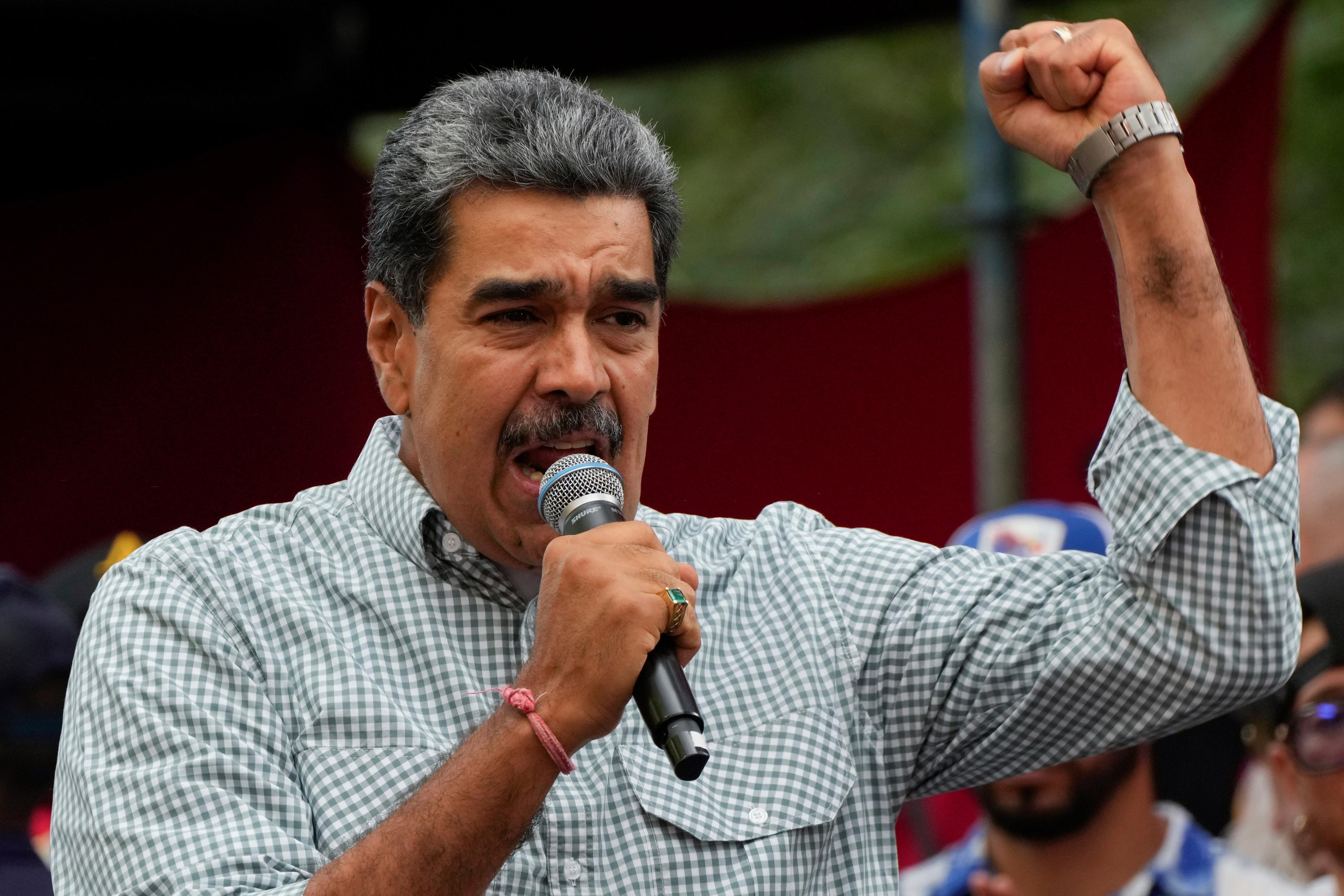 Venezuelas president Nicolás Maduro har utropat sig till segrare i valet. Arkivbild. Foto: Ariana Cubillos/AP/TT