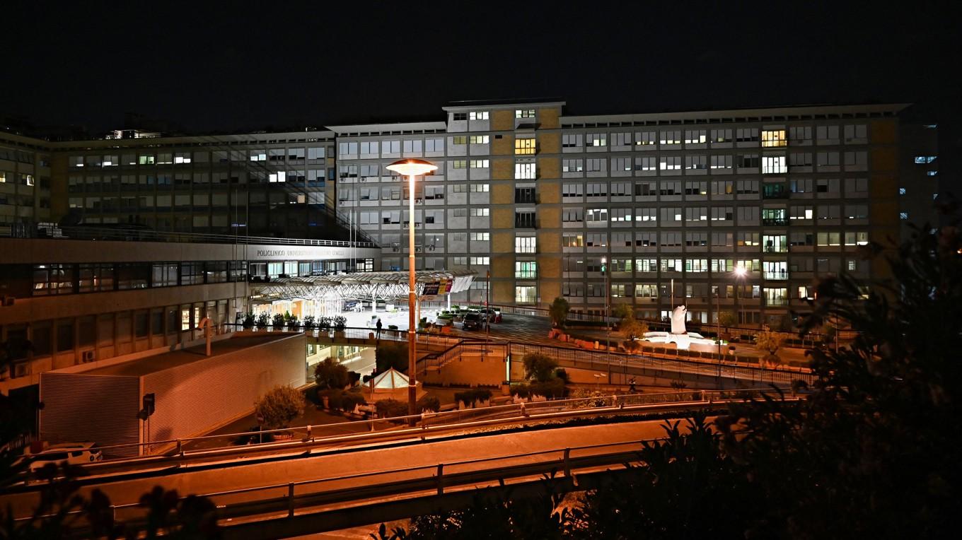 Sjukhuset Policlinico A. Gemelli i Rom i Italien. Foto: Andreas Solaro/AFP via Getty Images